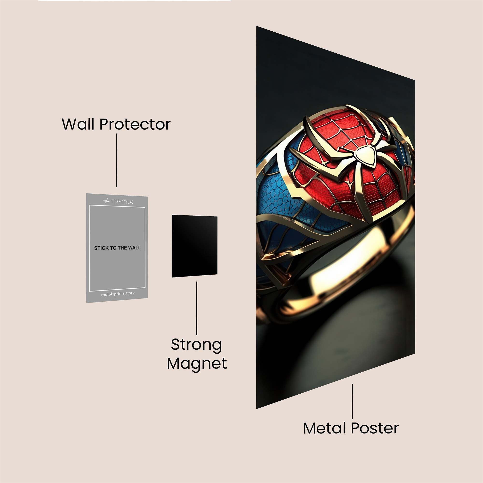 Spider Radiance Safe Wall Magnetic / M