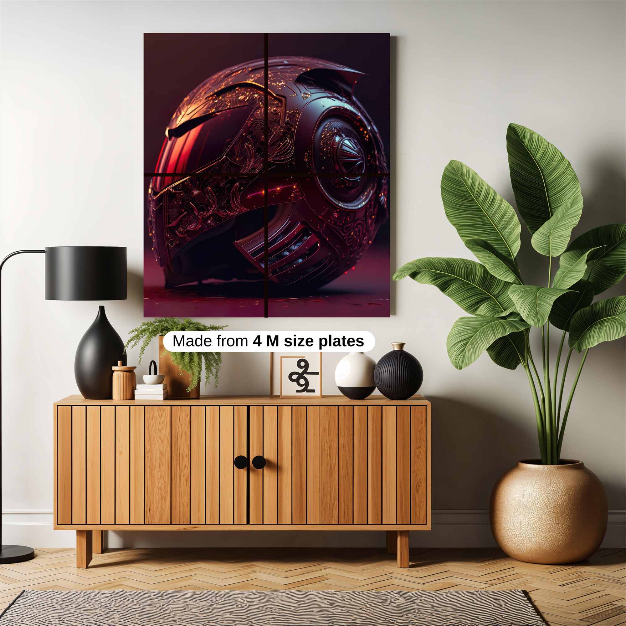 Ornate Warrior Safe Wall Magnetic / M