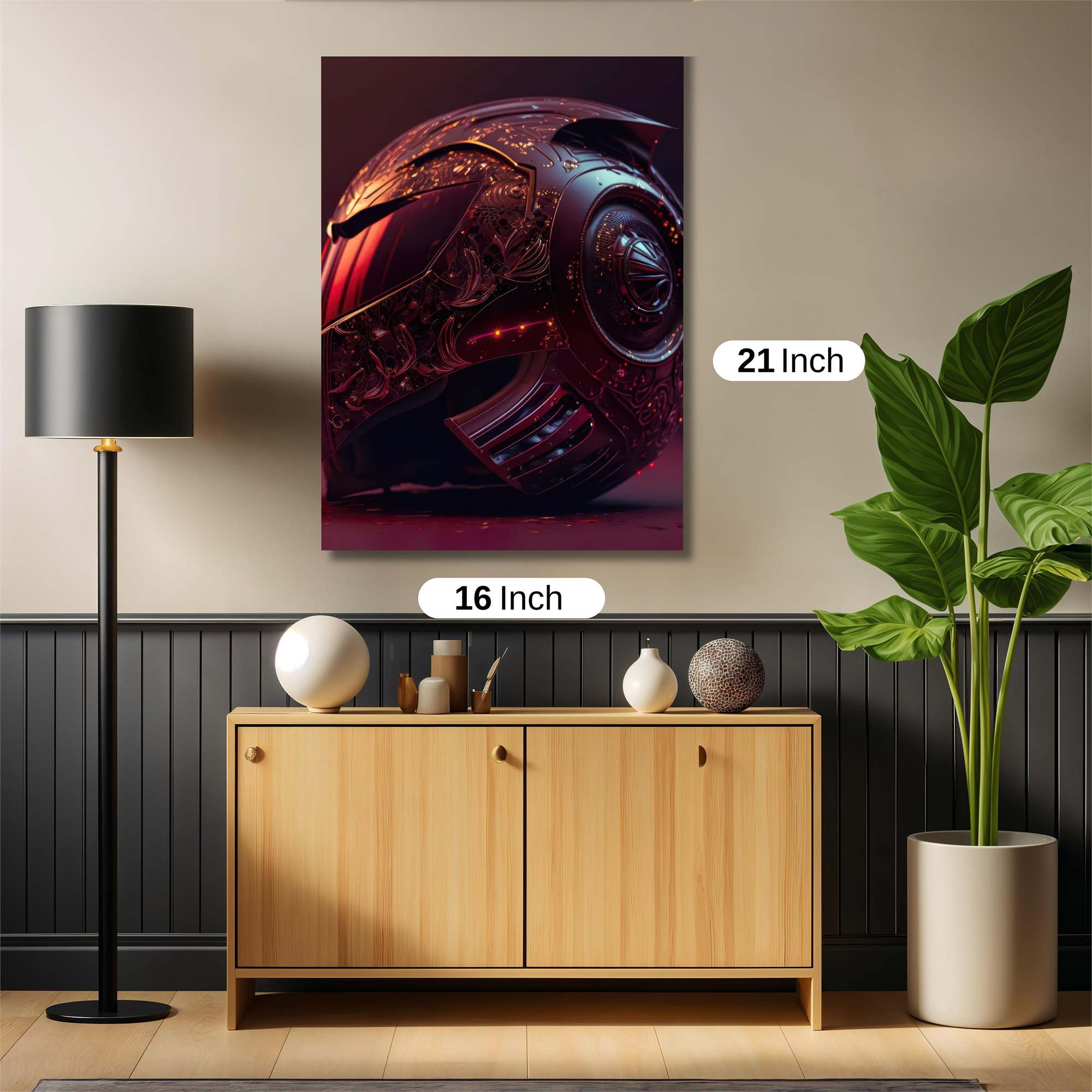 Ornate Warrior Safe Wall Magnetic / M