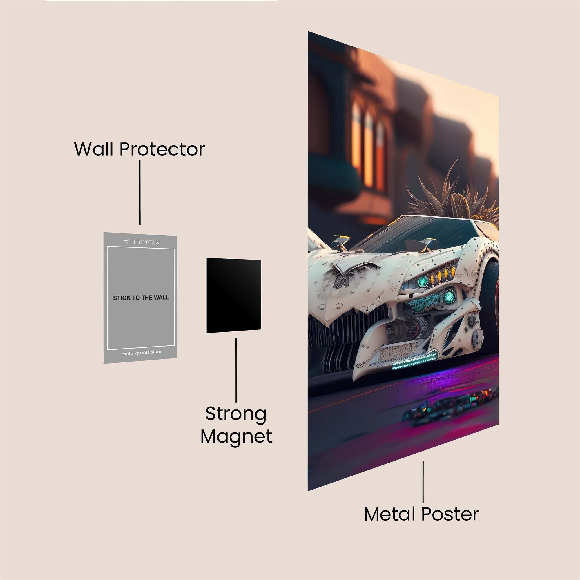 Dragon Rage Safe Wall Magnetic / M