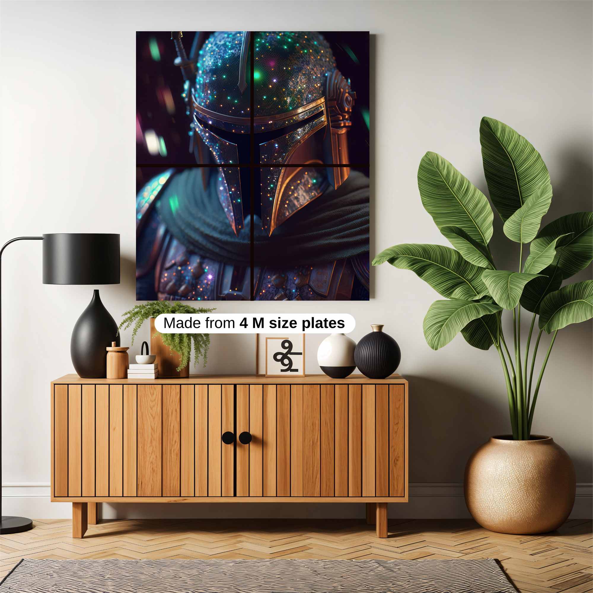 Mandalorian Sparkle Safe Wall Magnetic / M