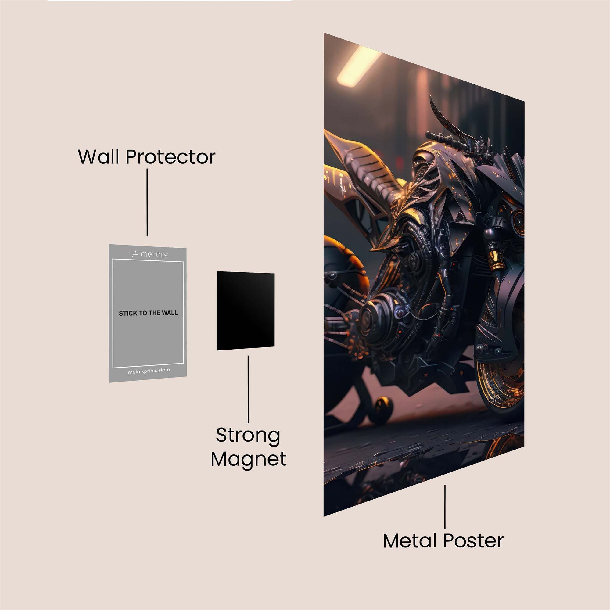 Demon Fury Safe Wall Magnetic / M