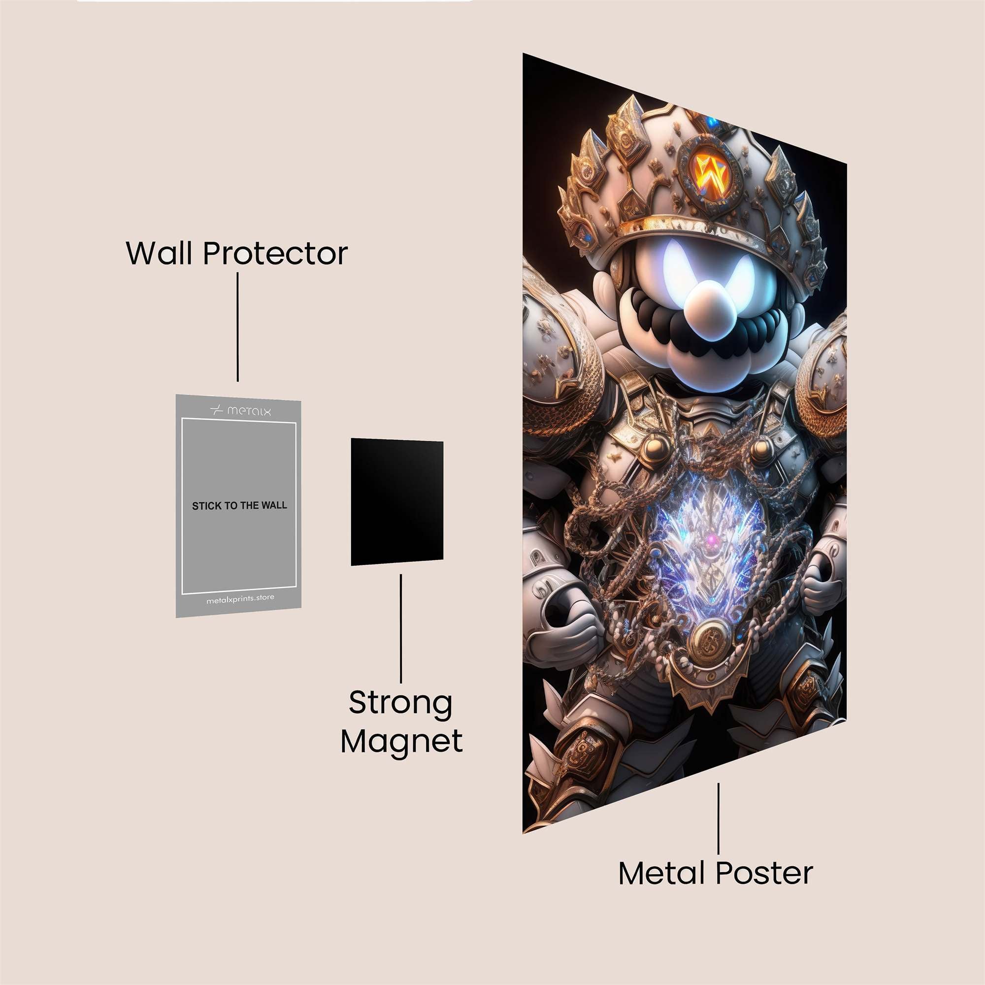 Mario Majestic Safe Wall Magnetic / M