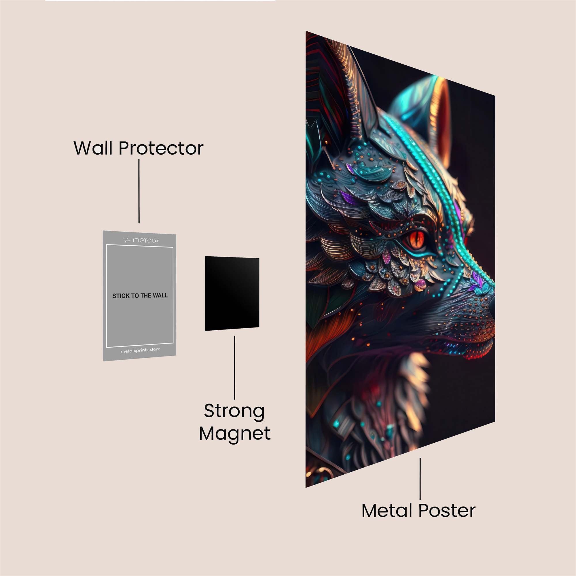 Wolf Enigma Safe Wall Magnetic / M
