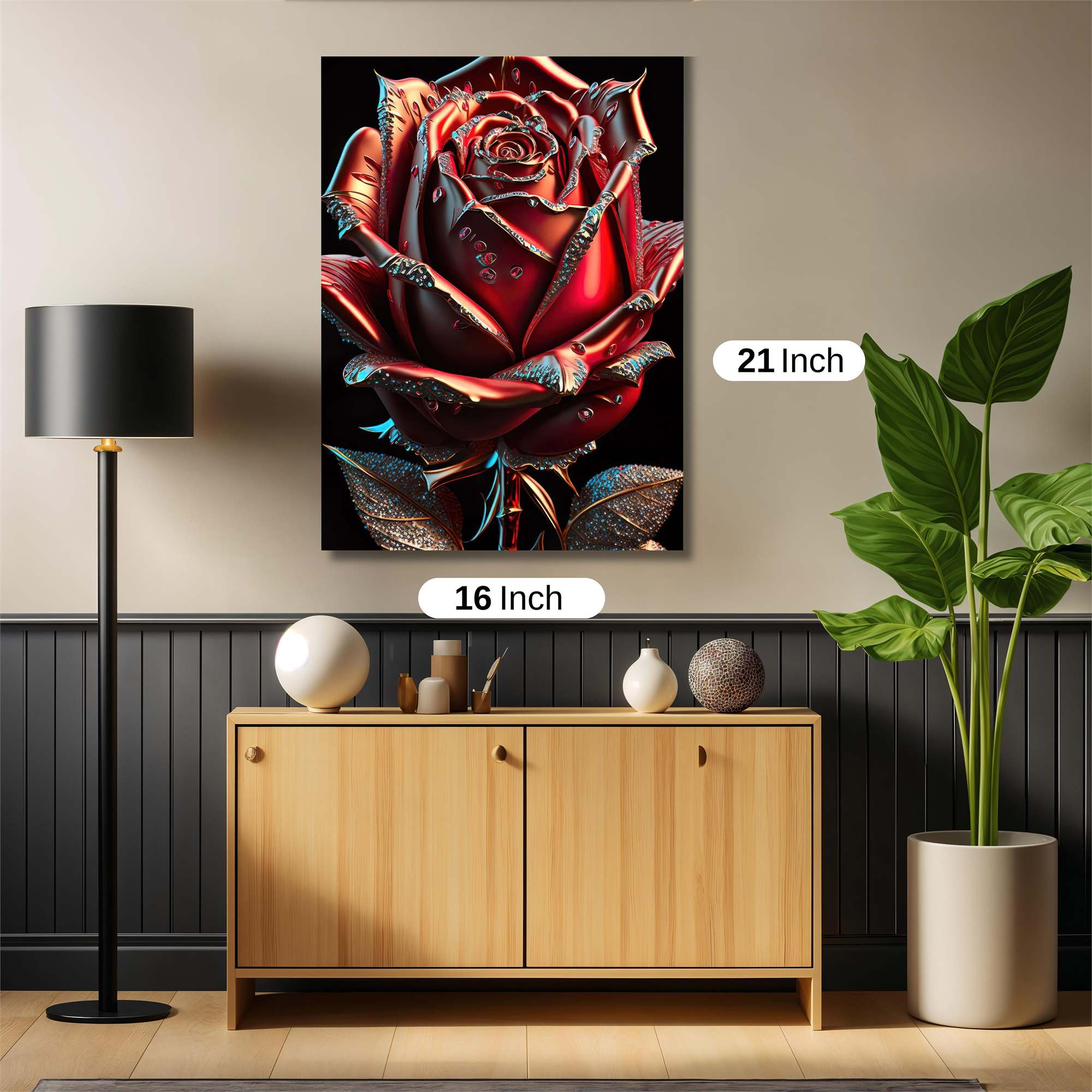 Rose Radiance Safe Wall Magnetic / M