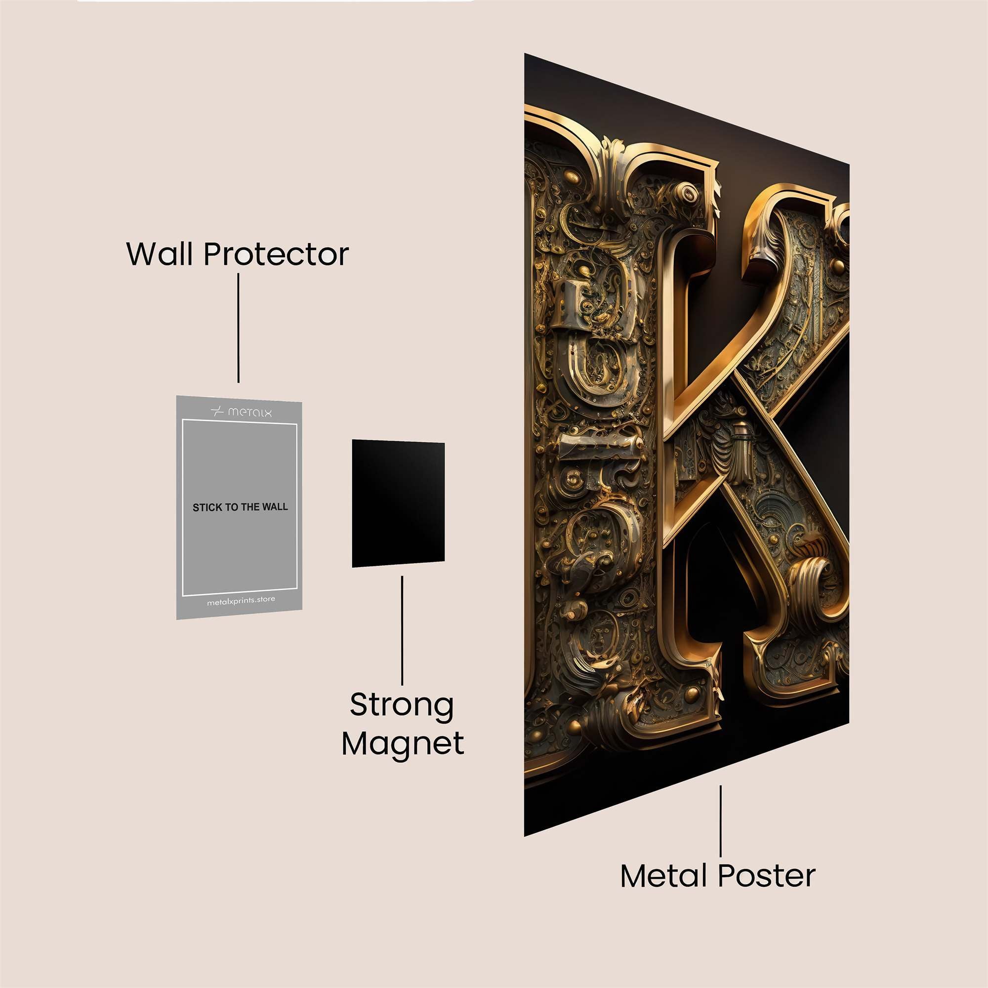 Kingly Opulence Safe Wall Magnetic / M