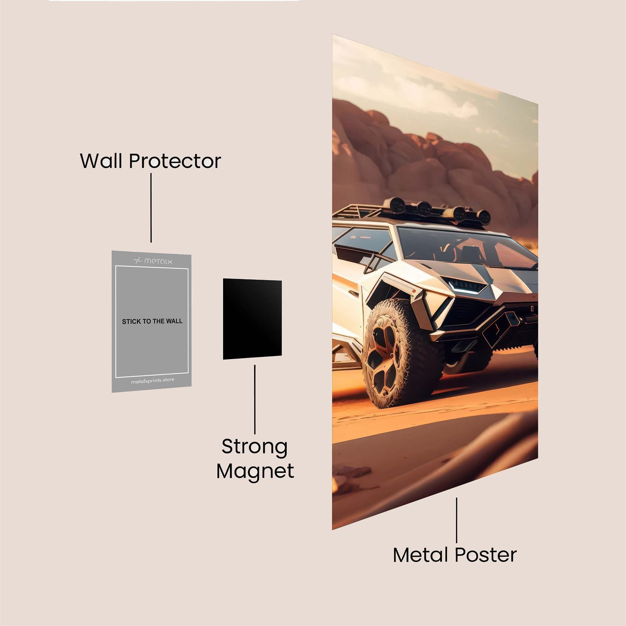Lamborghini Adventurous Safe Wall Magnetic / M