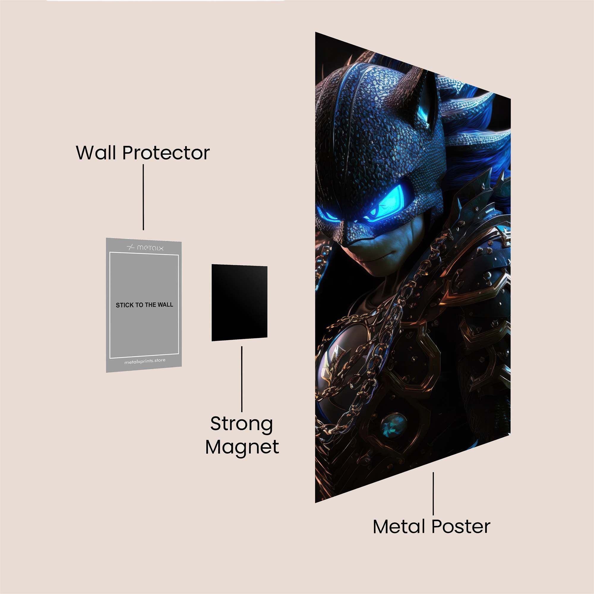 Sonic Menace Safe Wall Magnetic / M