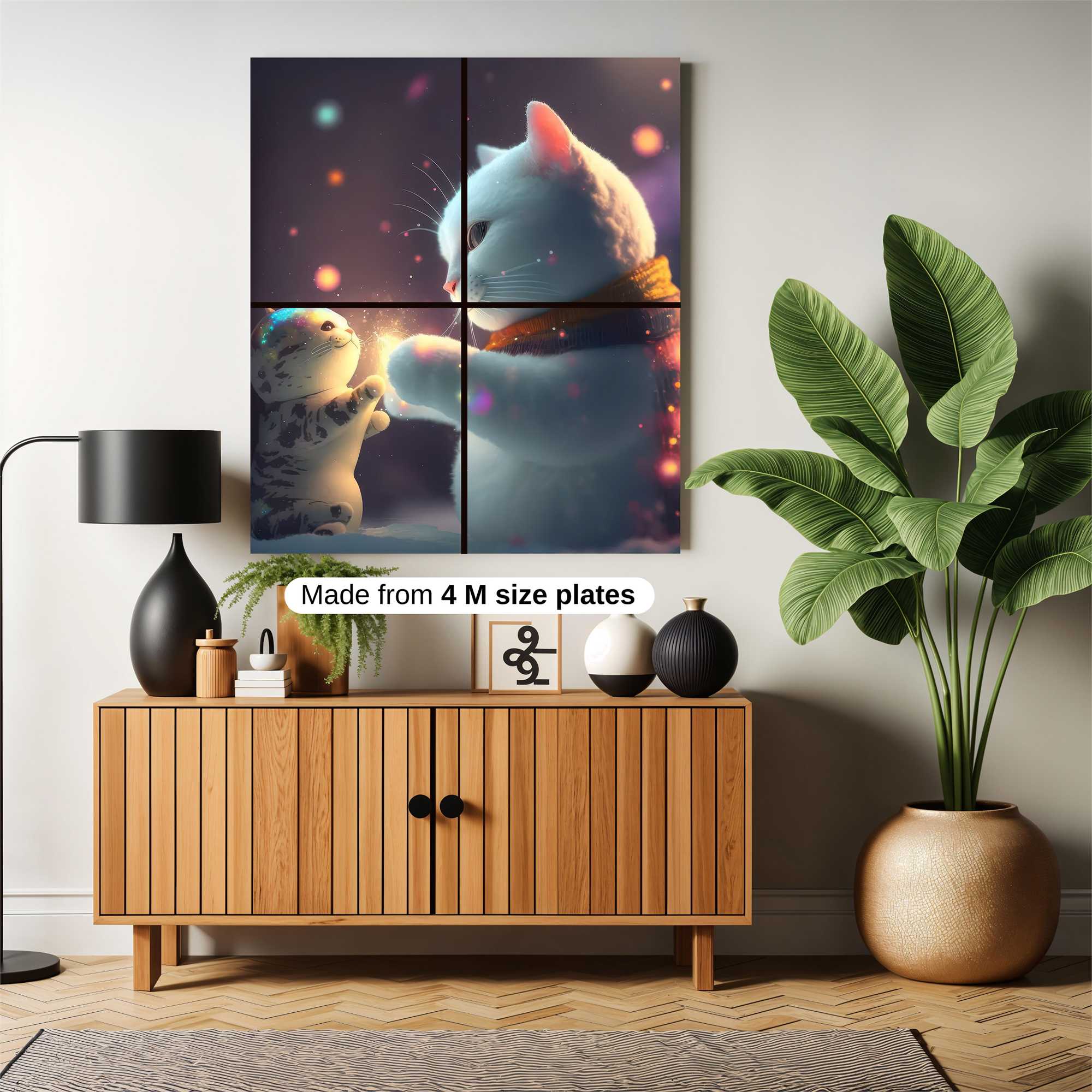 Kitten Sparkle Safe Wall Magnetic / M