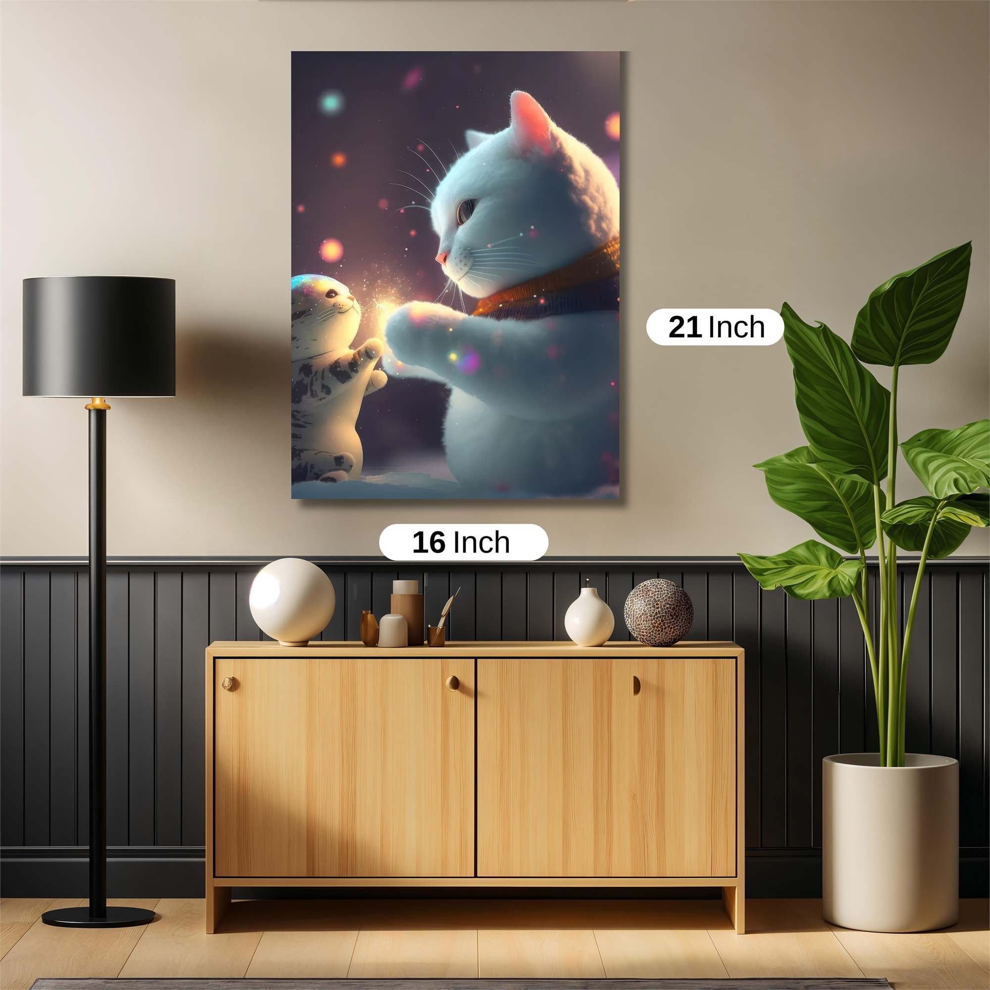 Kitten Sparkle Safe Wall Magnetic / M