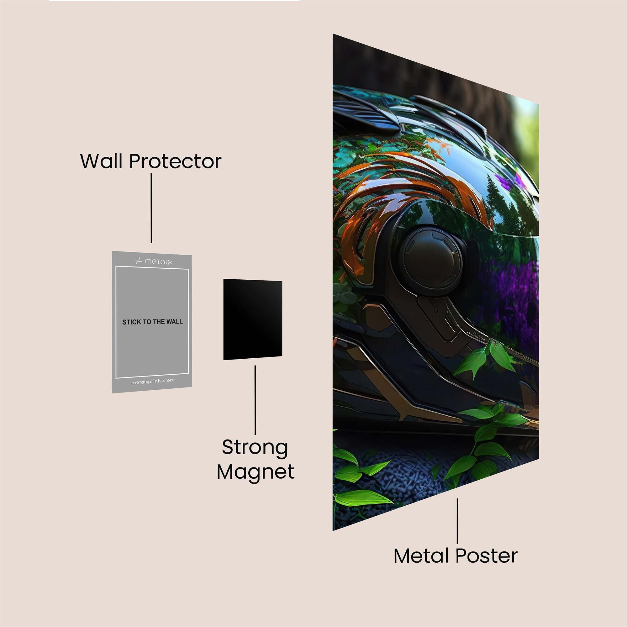 Helmet Enigma Safe Wall Magnetic / M