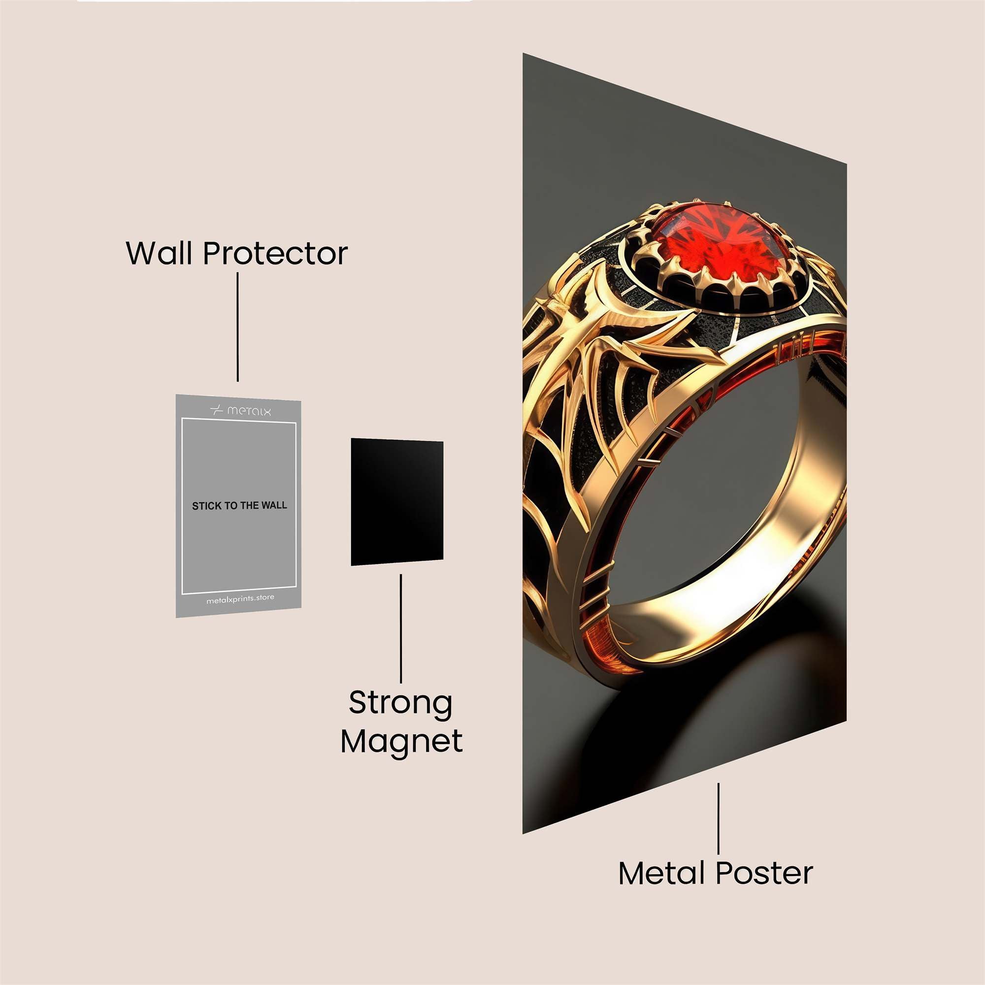 Spider Enigma Safe Wall Magnetic / M