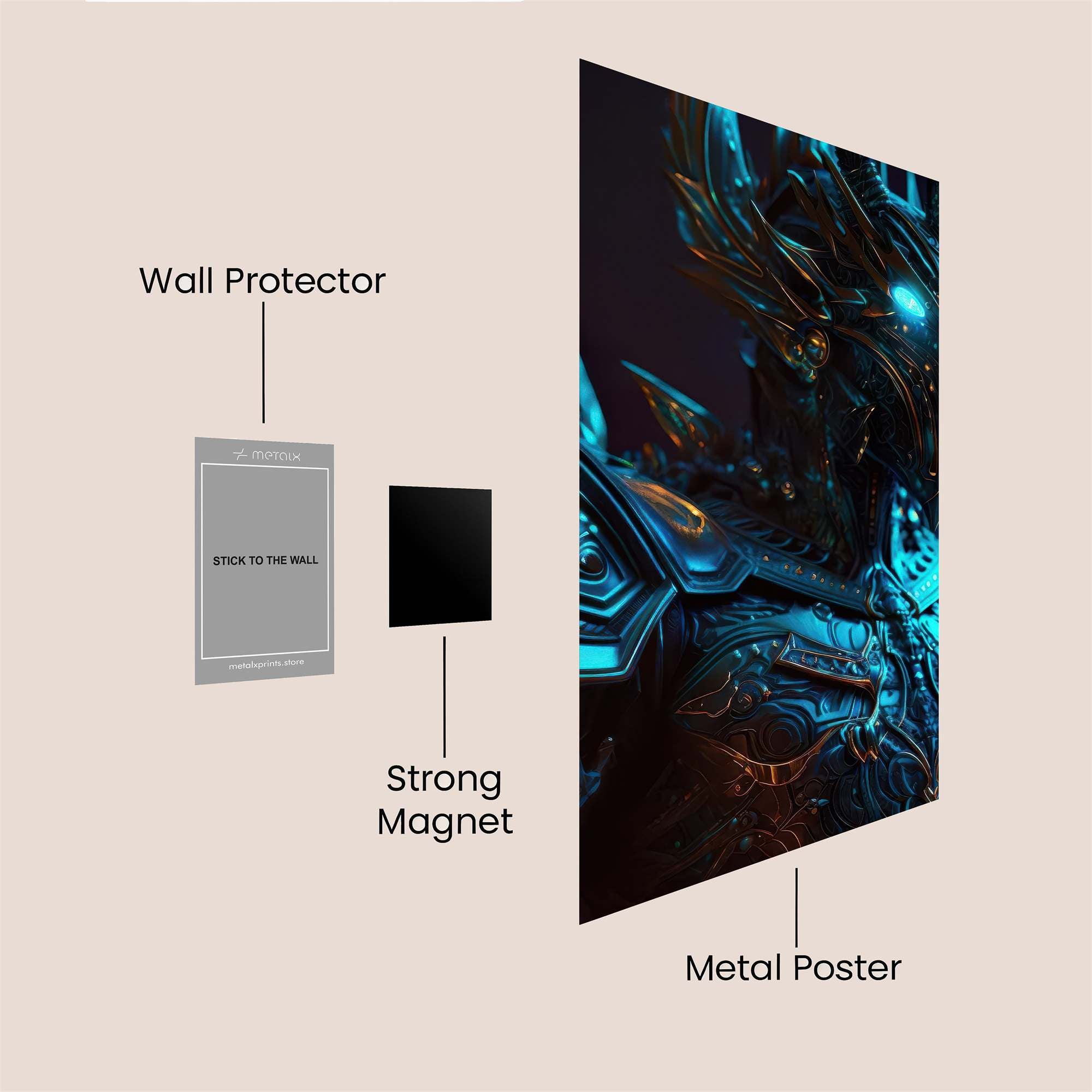 Knight Majestic Safe Wall Magnetic / M
