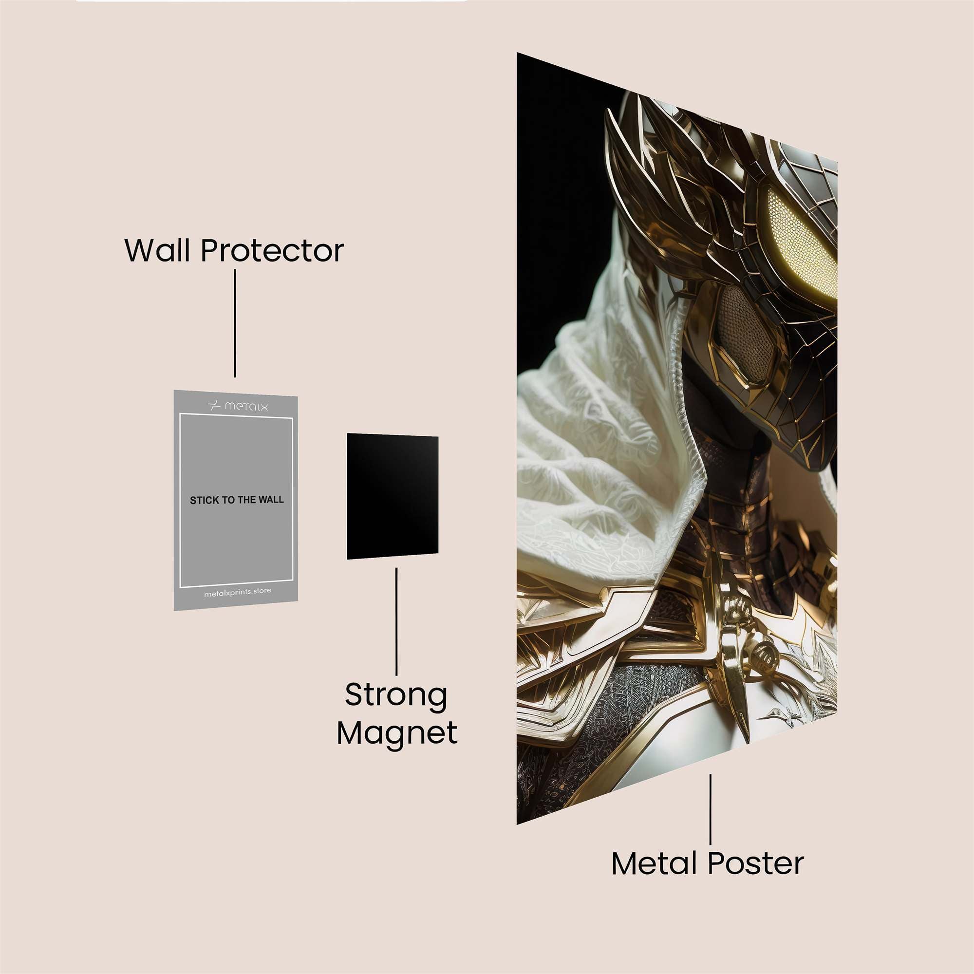 Spider-Majestic Safe Wall Magnetic / M