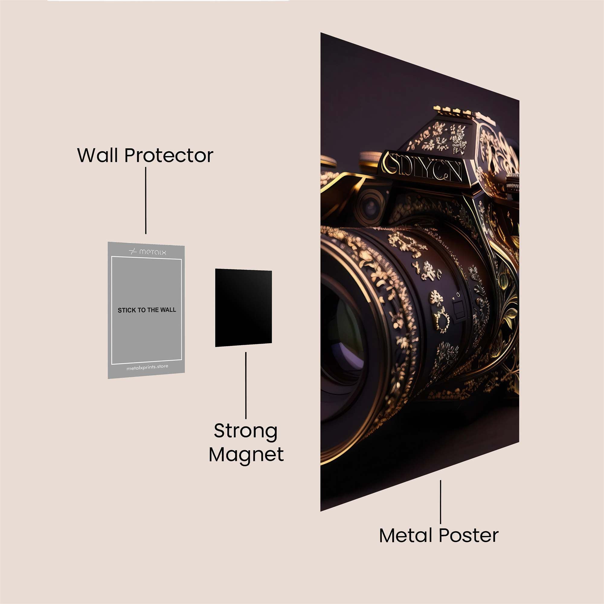 Opulent Camera Safe Wall Magnetic / M