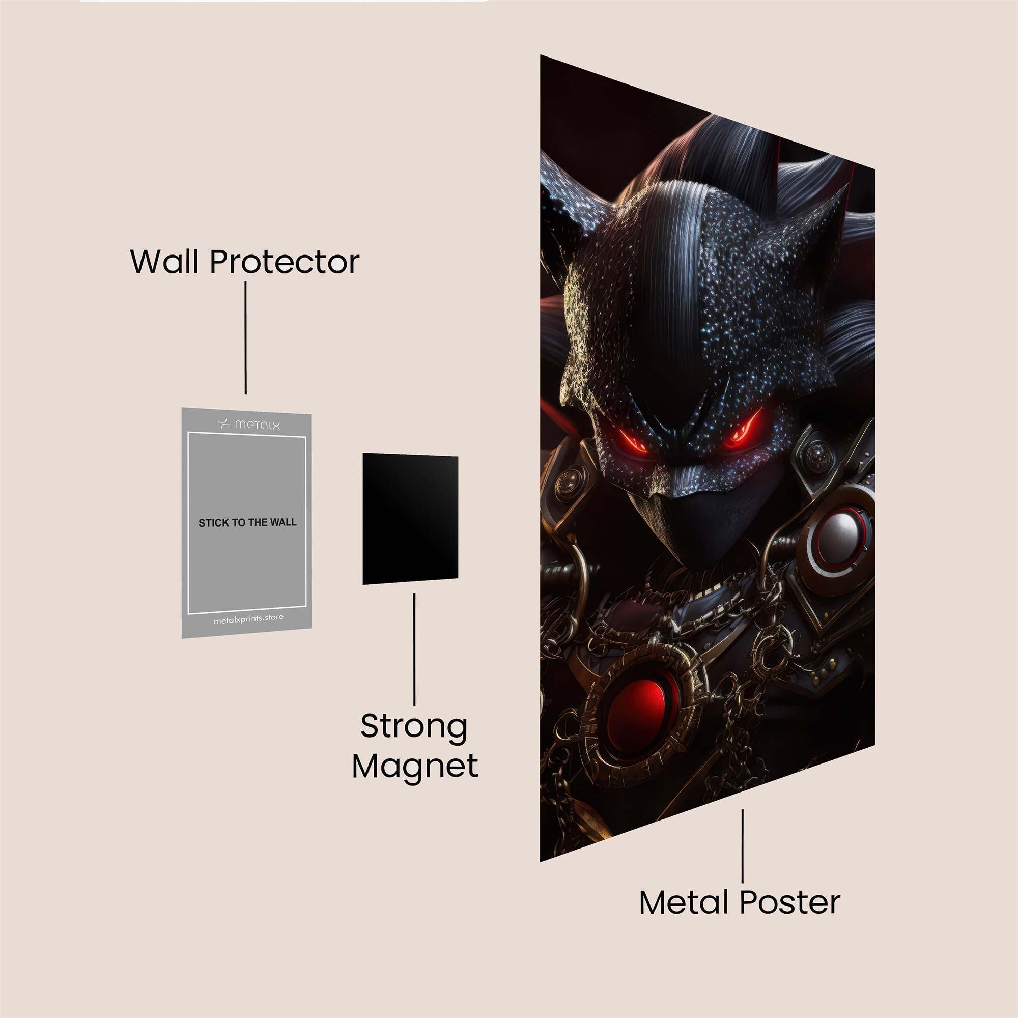 Shadow Enigma Safe Wall Magnetic / M