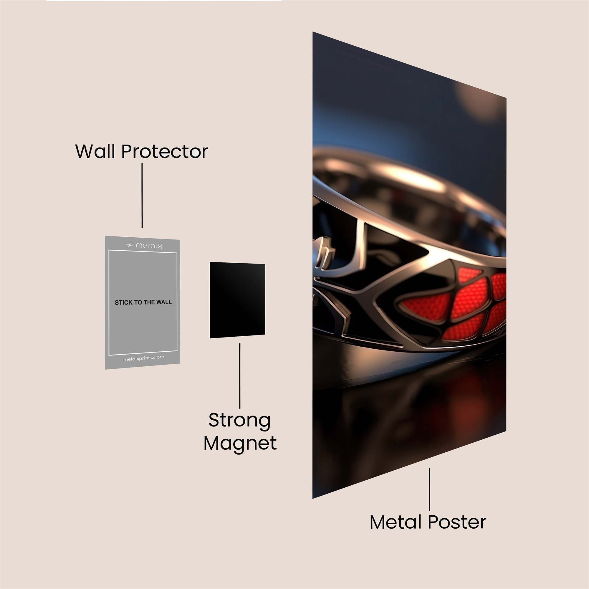 Spider Radiance Safe Wall Magnetic / M