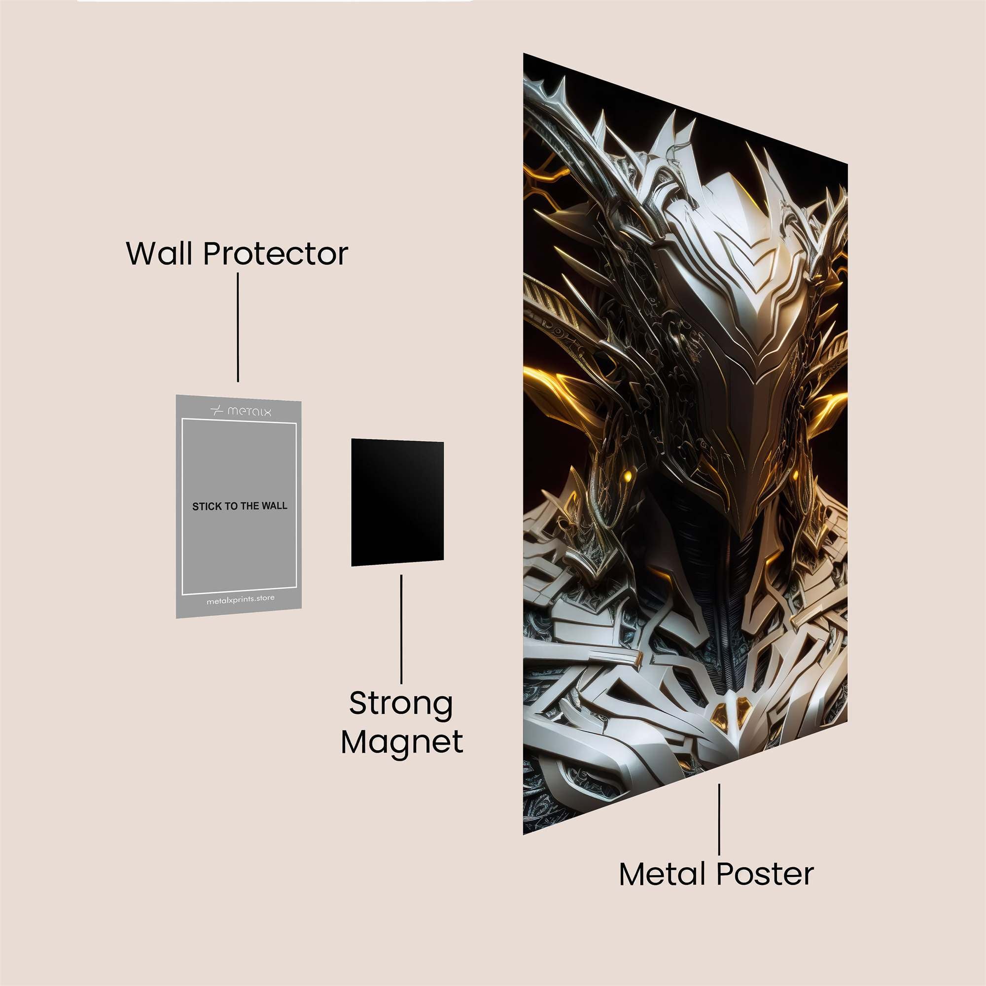 Knight Majestic Safe Wall Magnetic / M