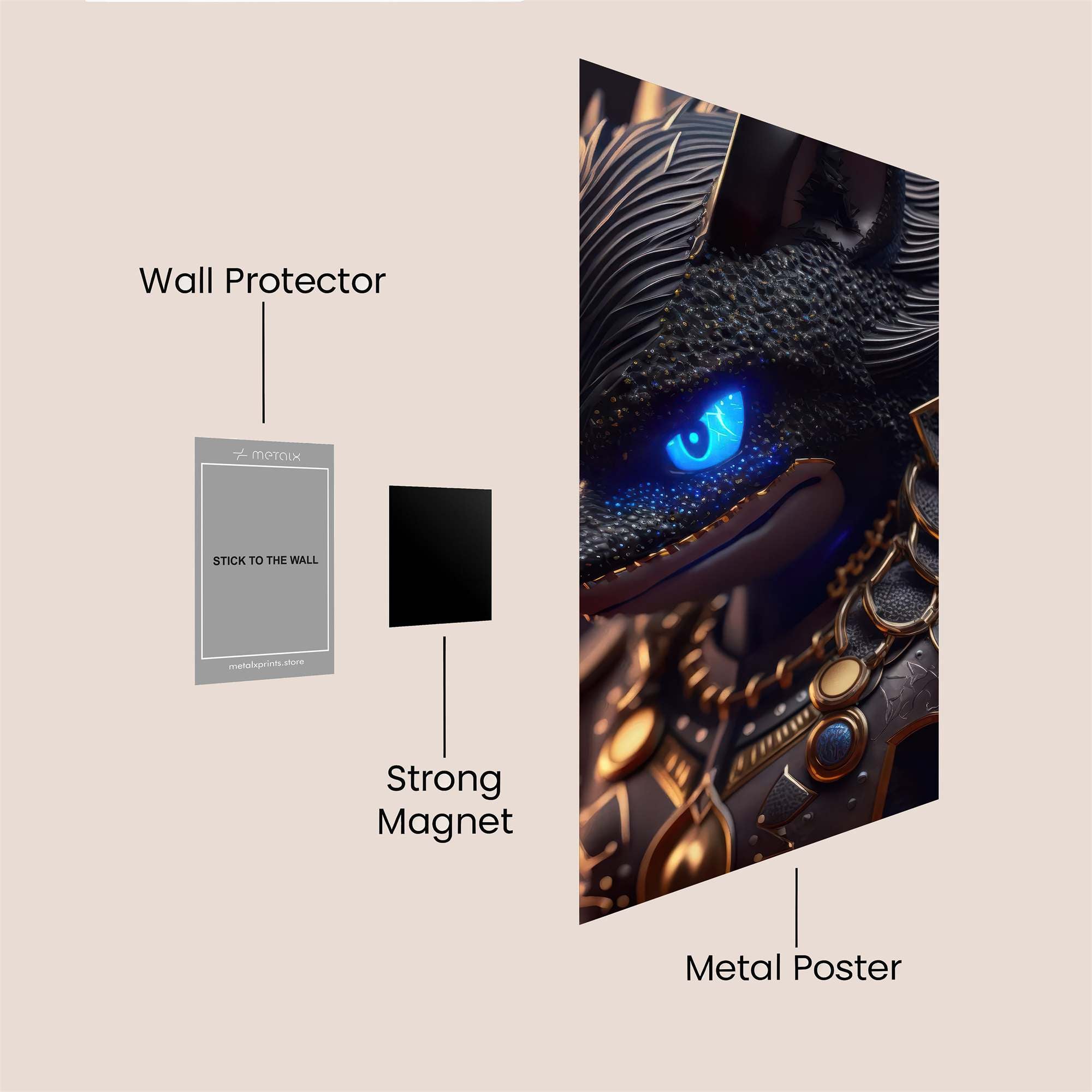 Wolf Majesty Safe Wall Magnetic / M