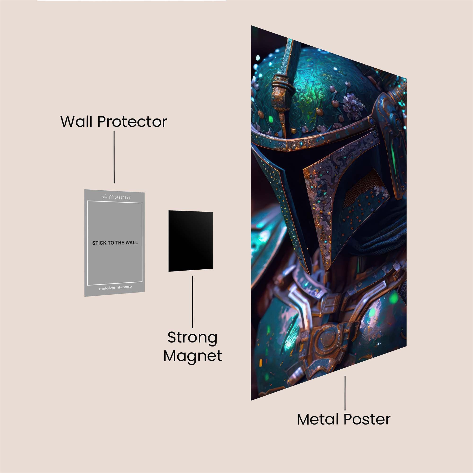 Mandalorian Enigma Safe Wall Magnetic / M