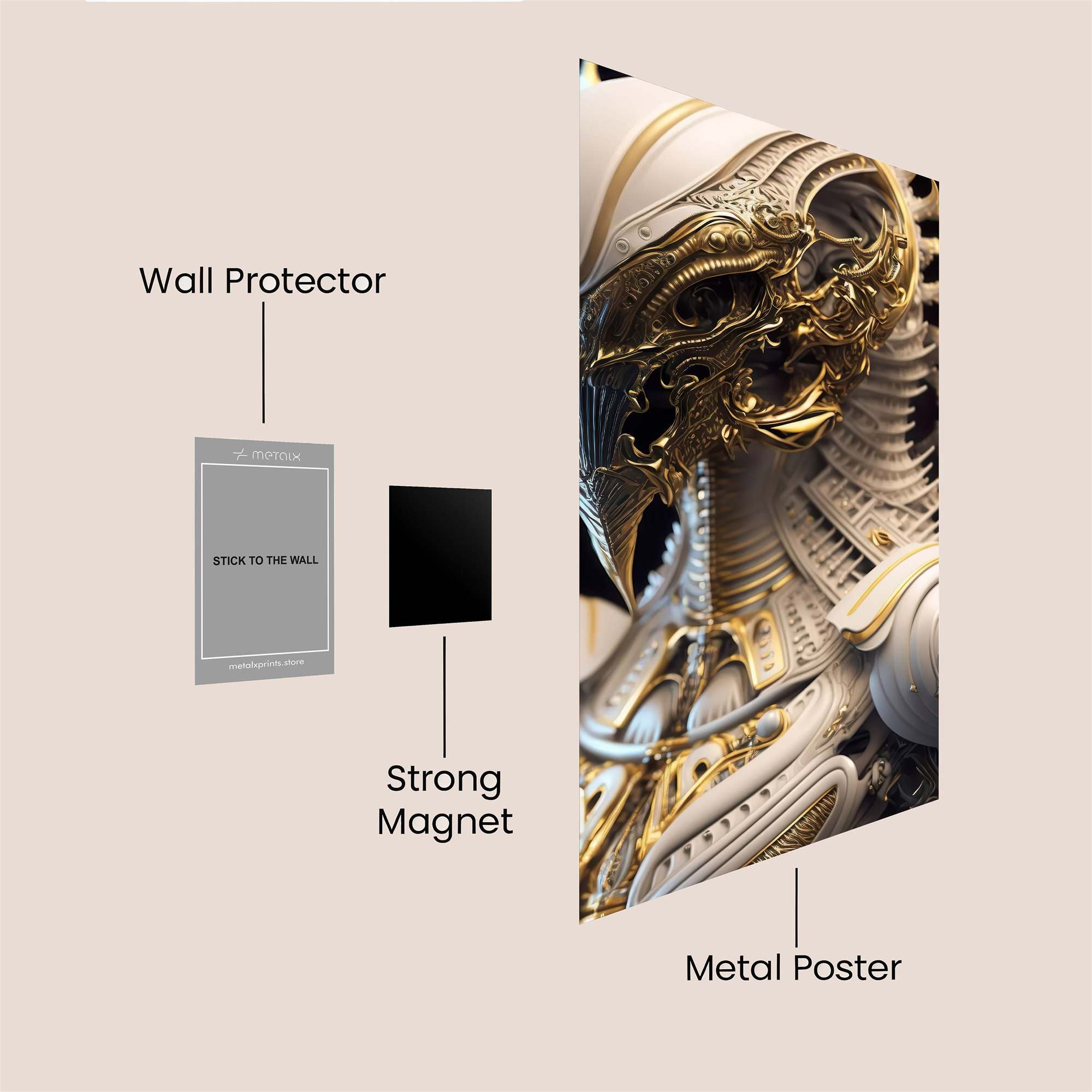 Alien Elegance Safe Wall Magnetic / M