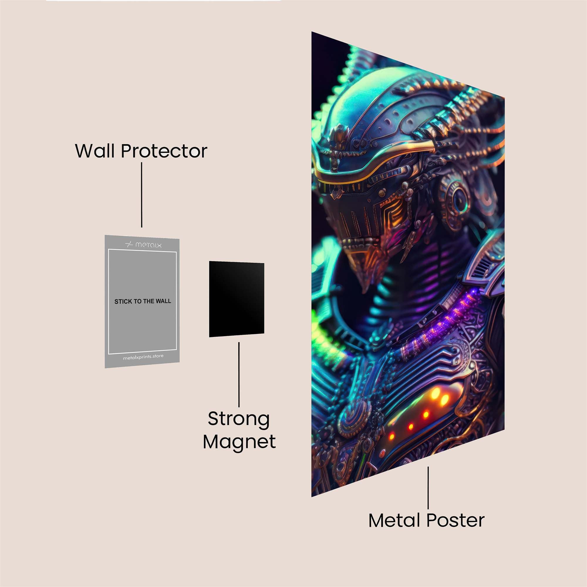 Cyber Queen Safe Wall Magnetic / M