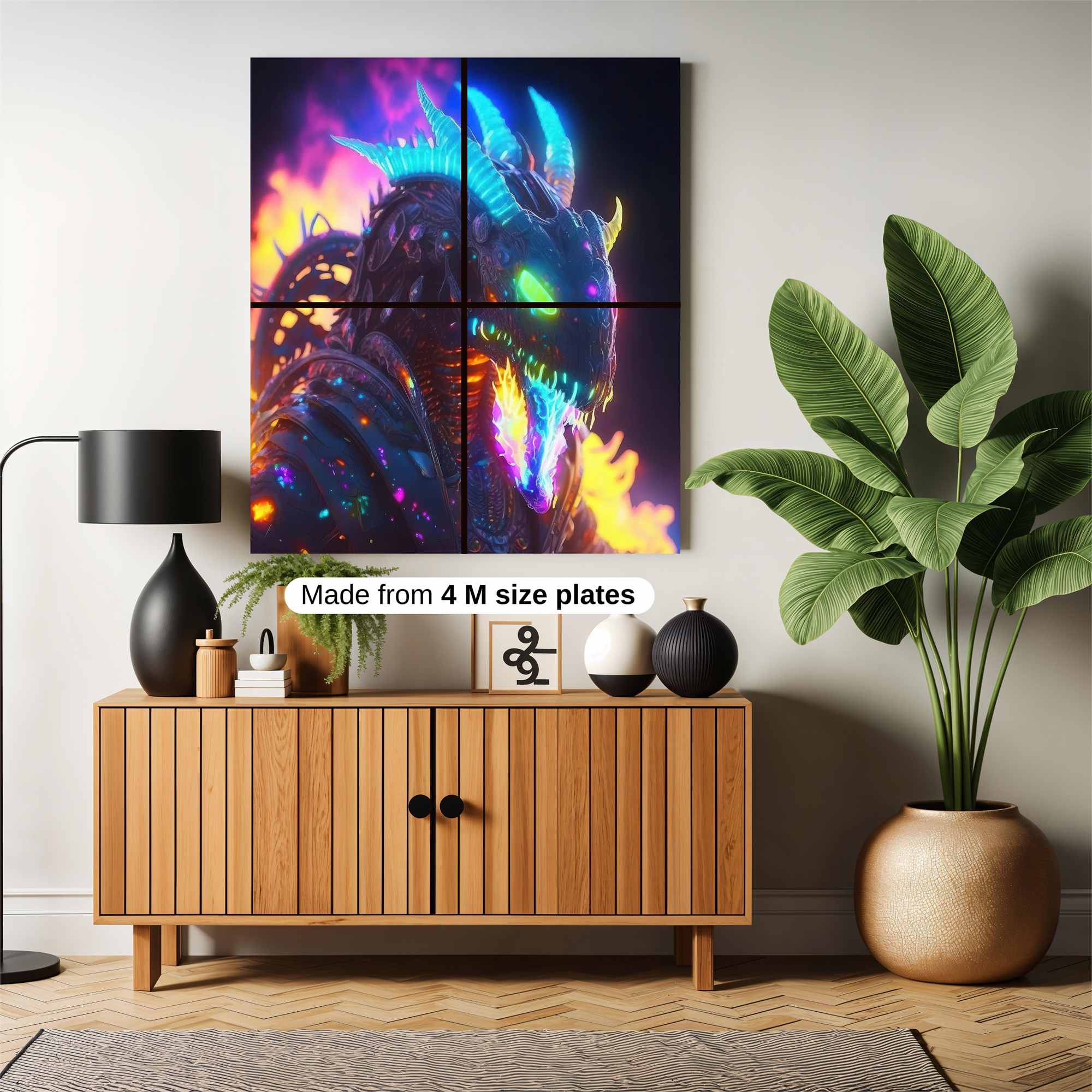 Neon Dragon Safe Wall Magnetic / M