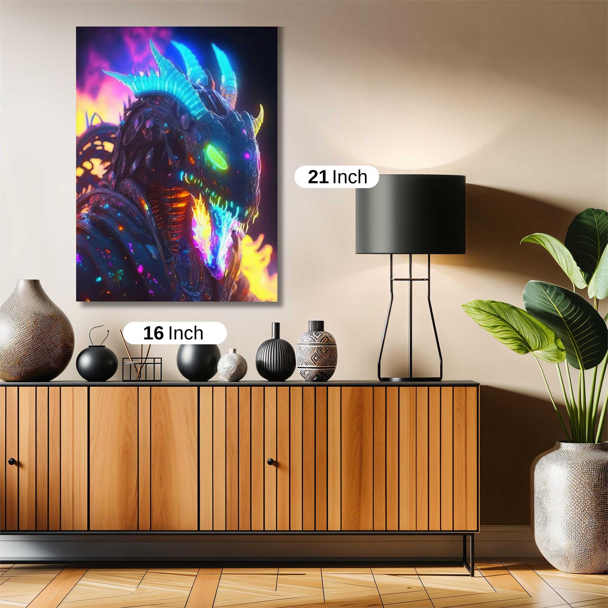 Neon Dragon Safe Wall Magnetic / M