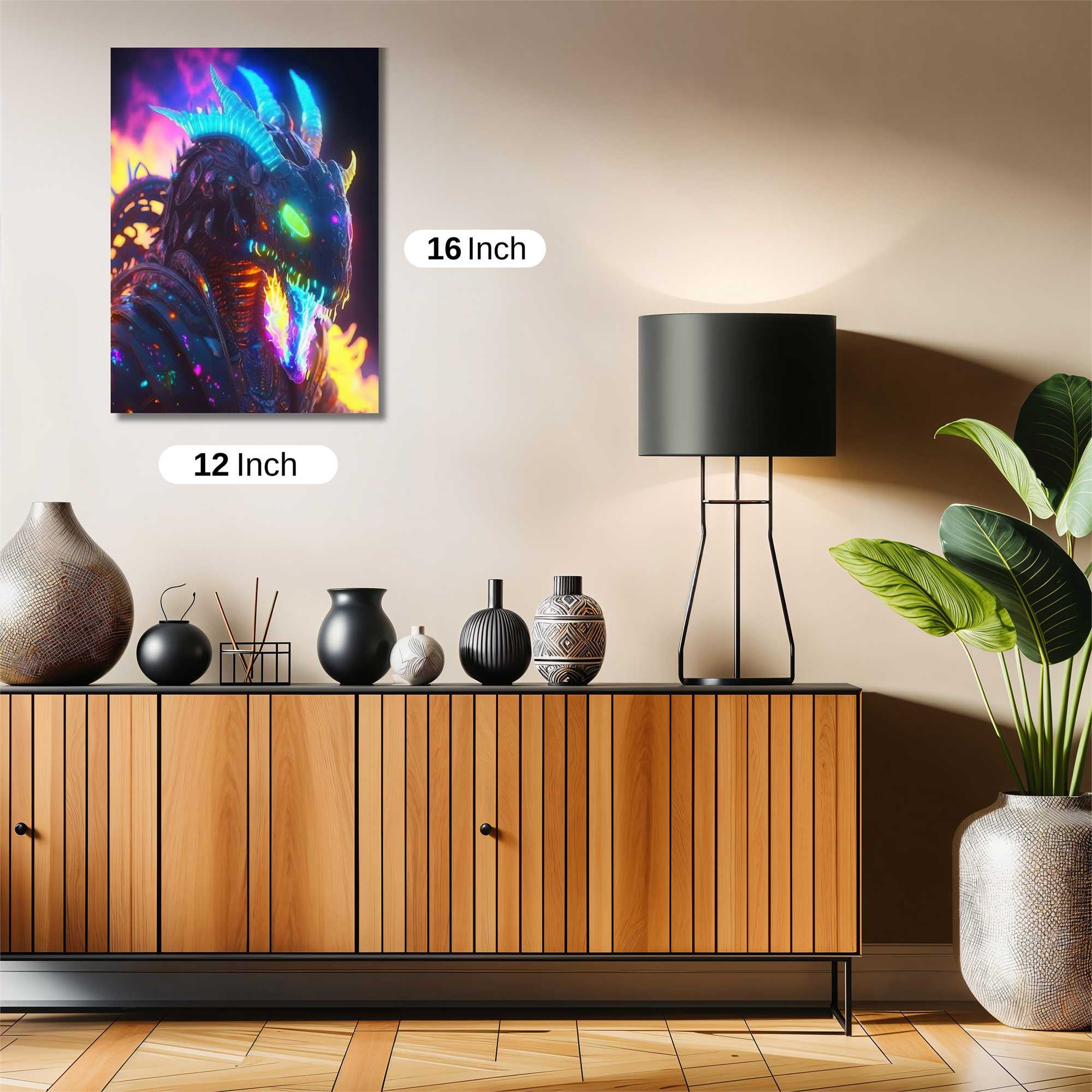 Neon Dragon Safe Wall Magnetic / M