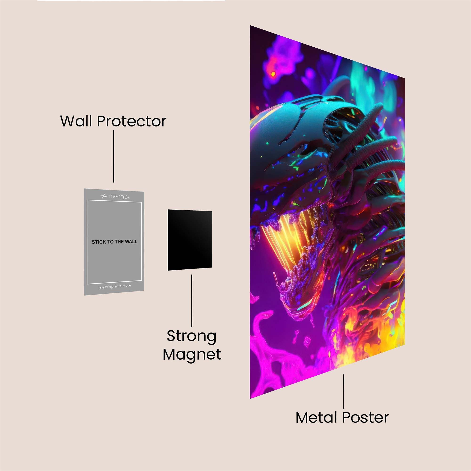 Xenomorph Blaze Safe Wall Magnetic / M