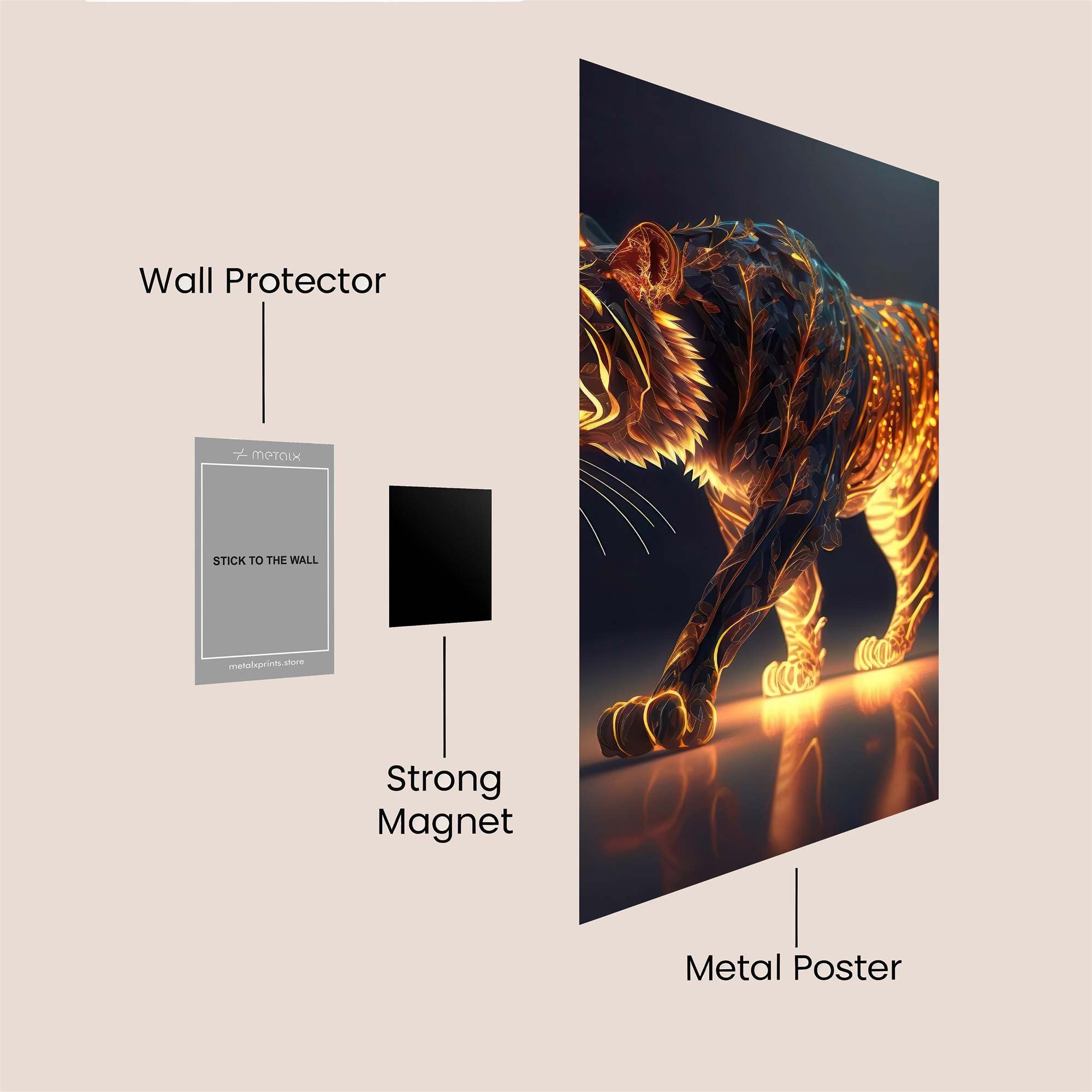 Tiger Radiance Safe Wall Magnetic / M
