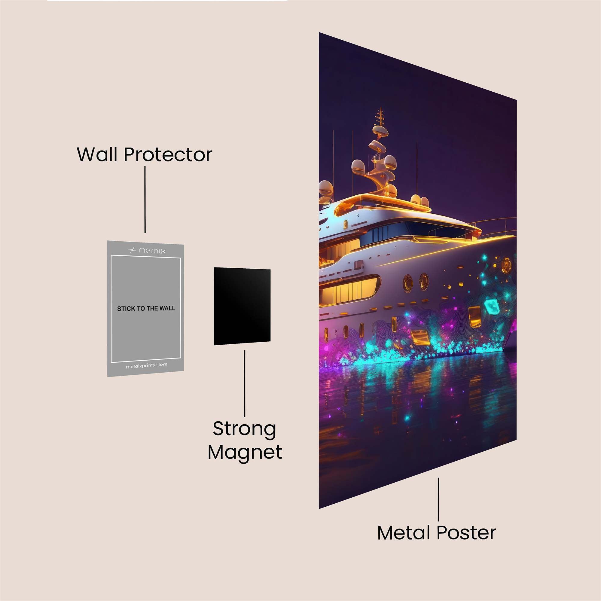 Neon Majesty Safe Wall Magnetic / M