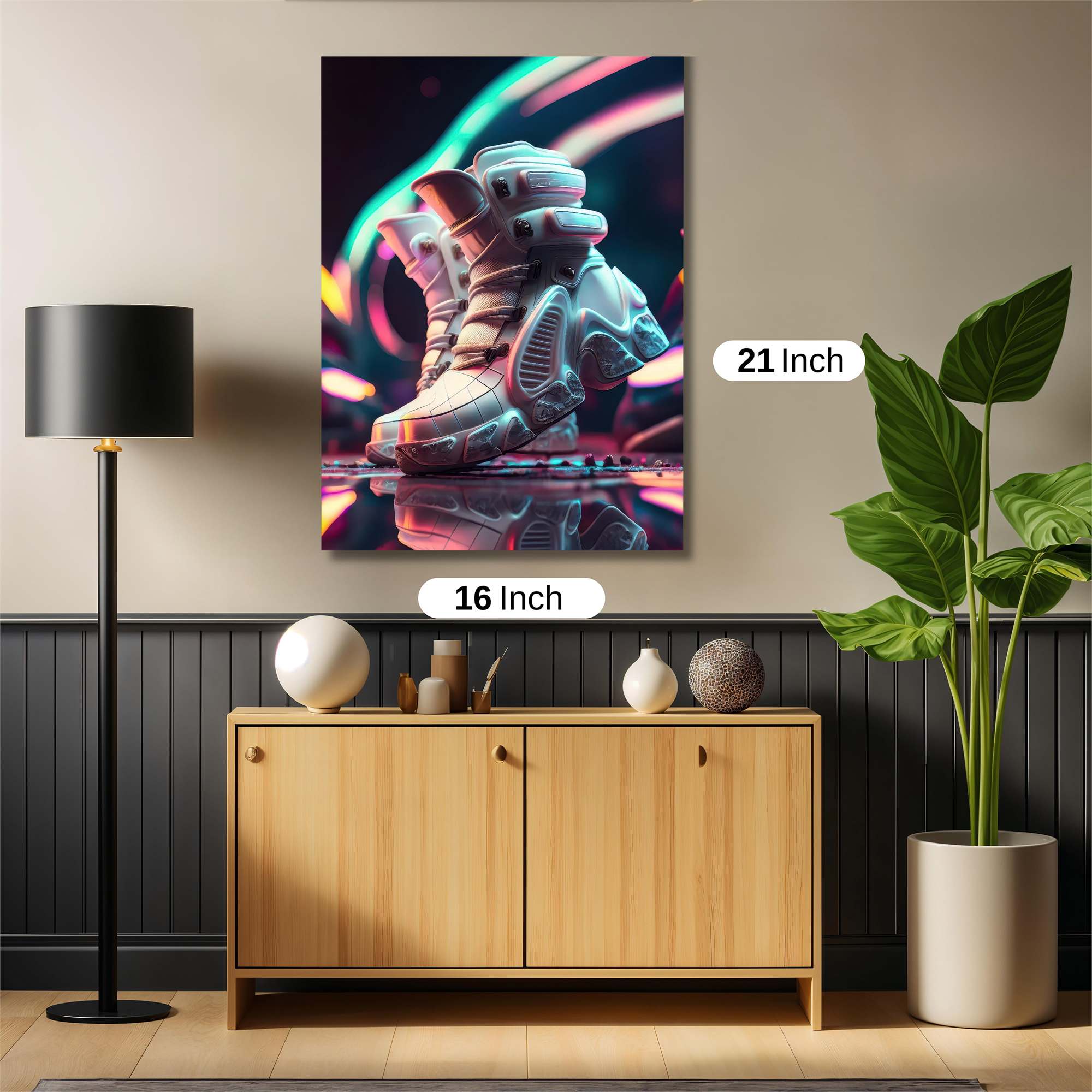 Neon Pulse Safe Wall Magnetic / M