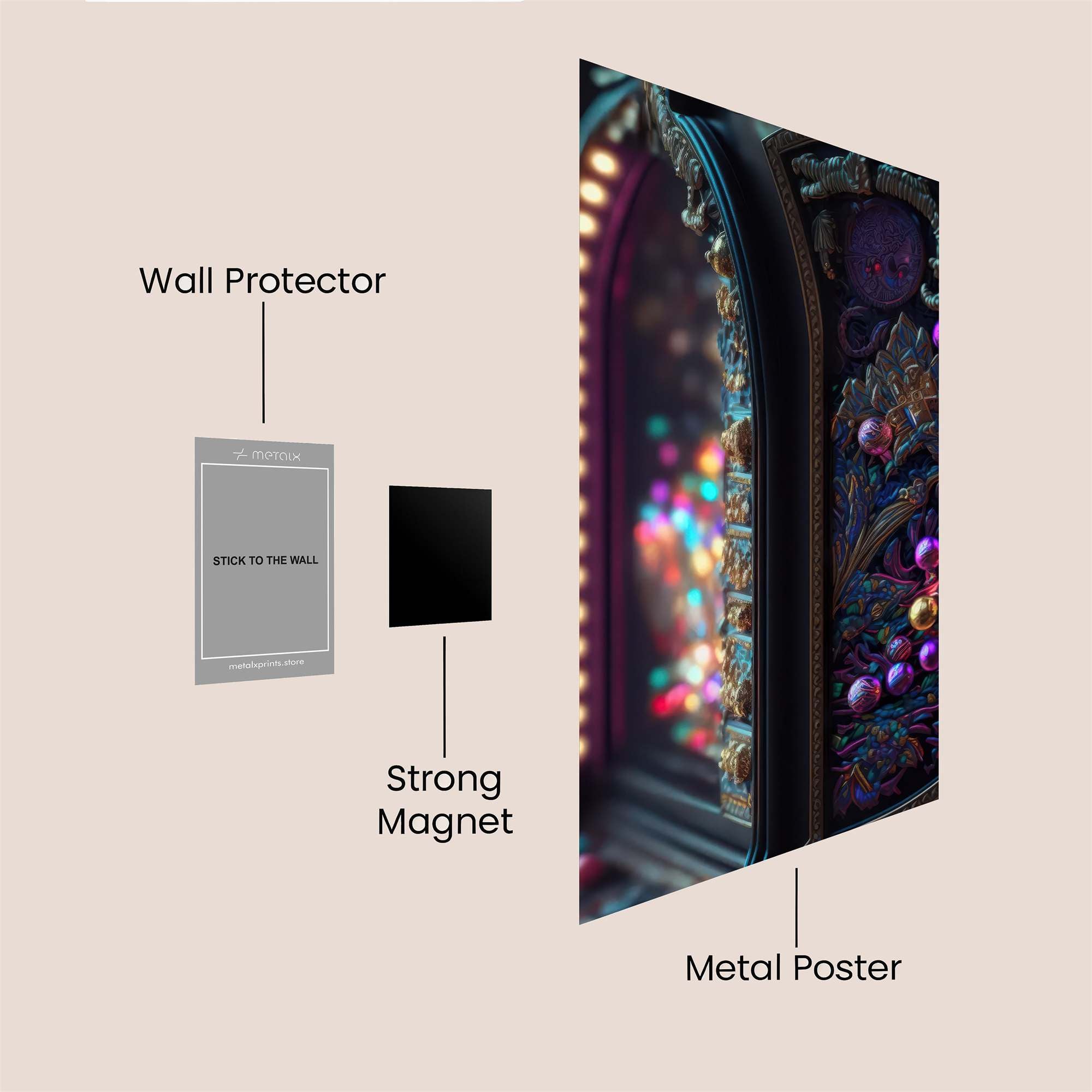 Jukebox Dream Safe Wall Magnetic / M