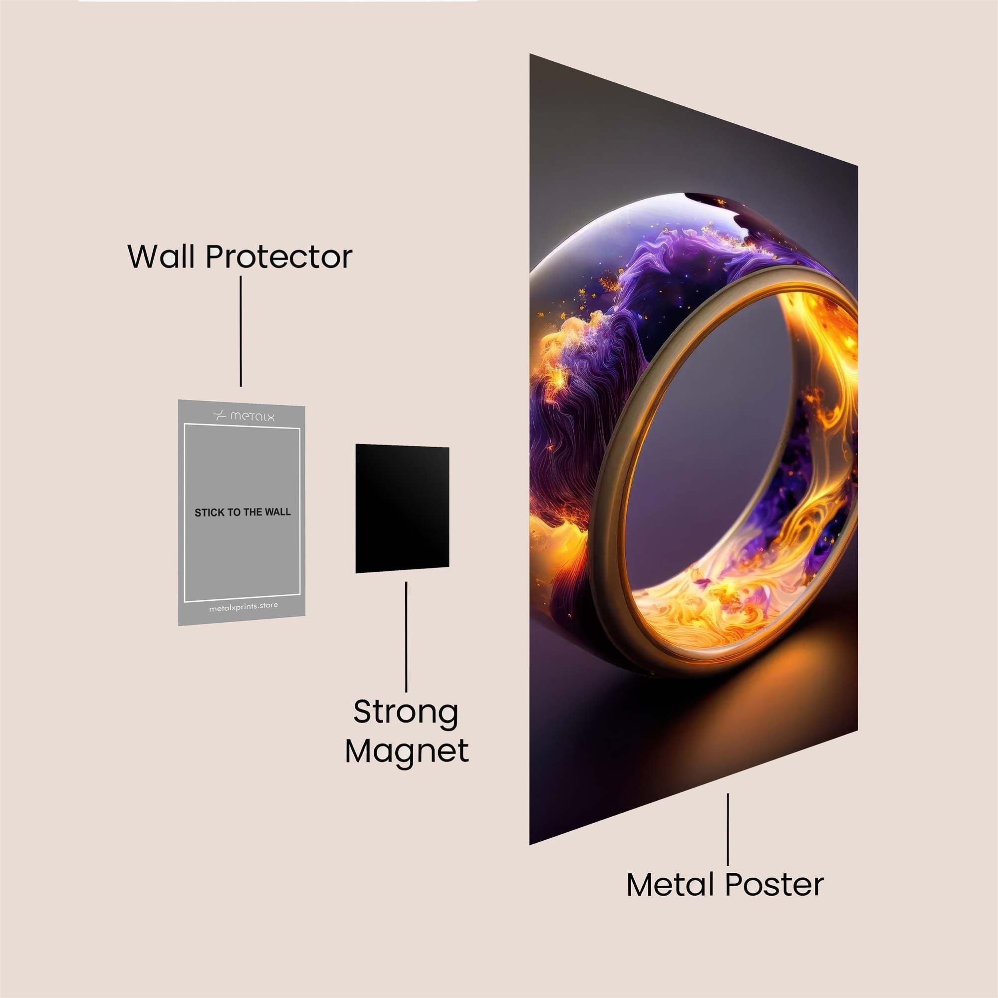 Galactic Blaze Safe Wall Magnetic / M