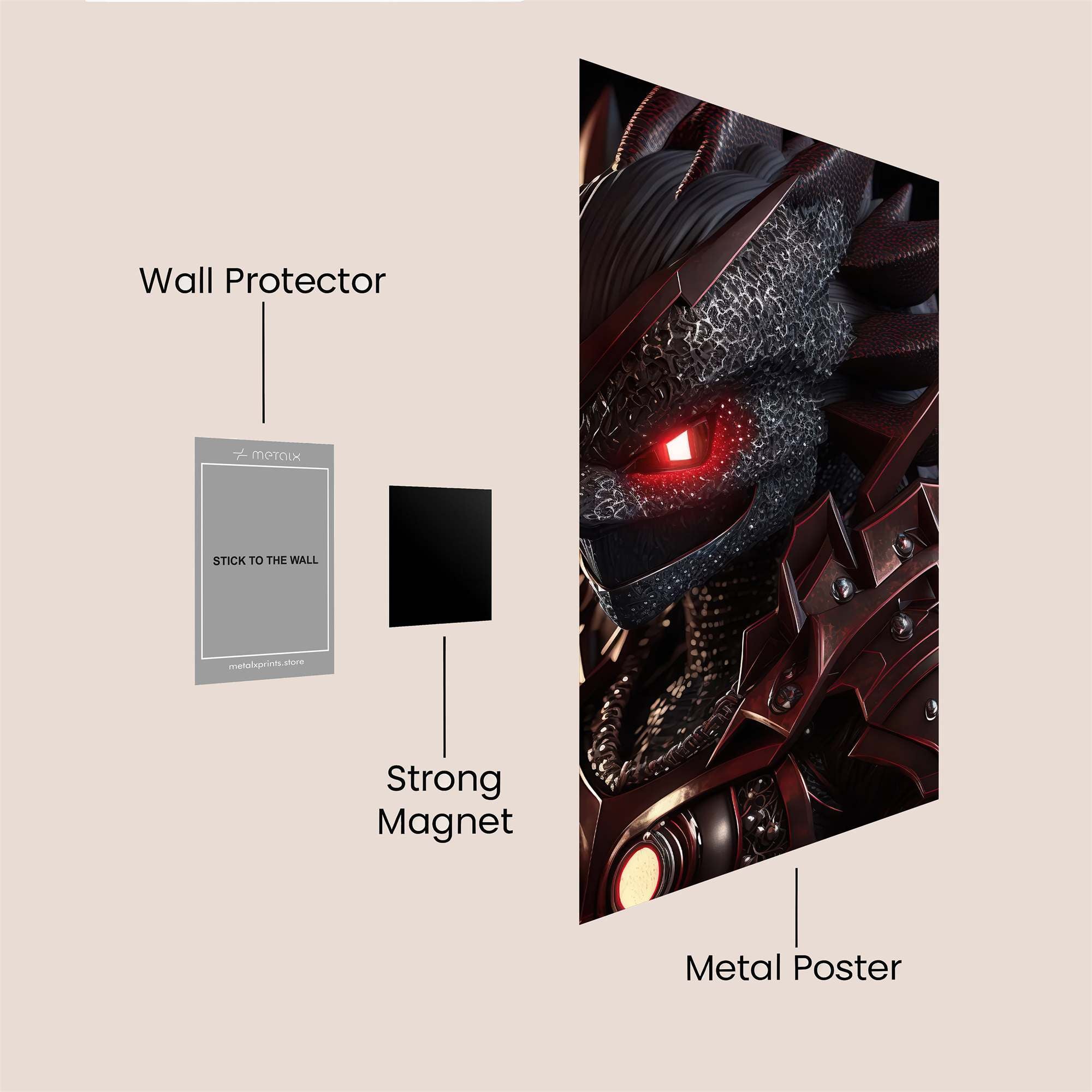 Demon Fury Safe Wall Magnetic / M