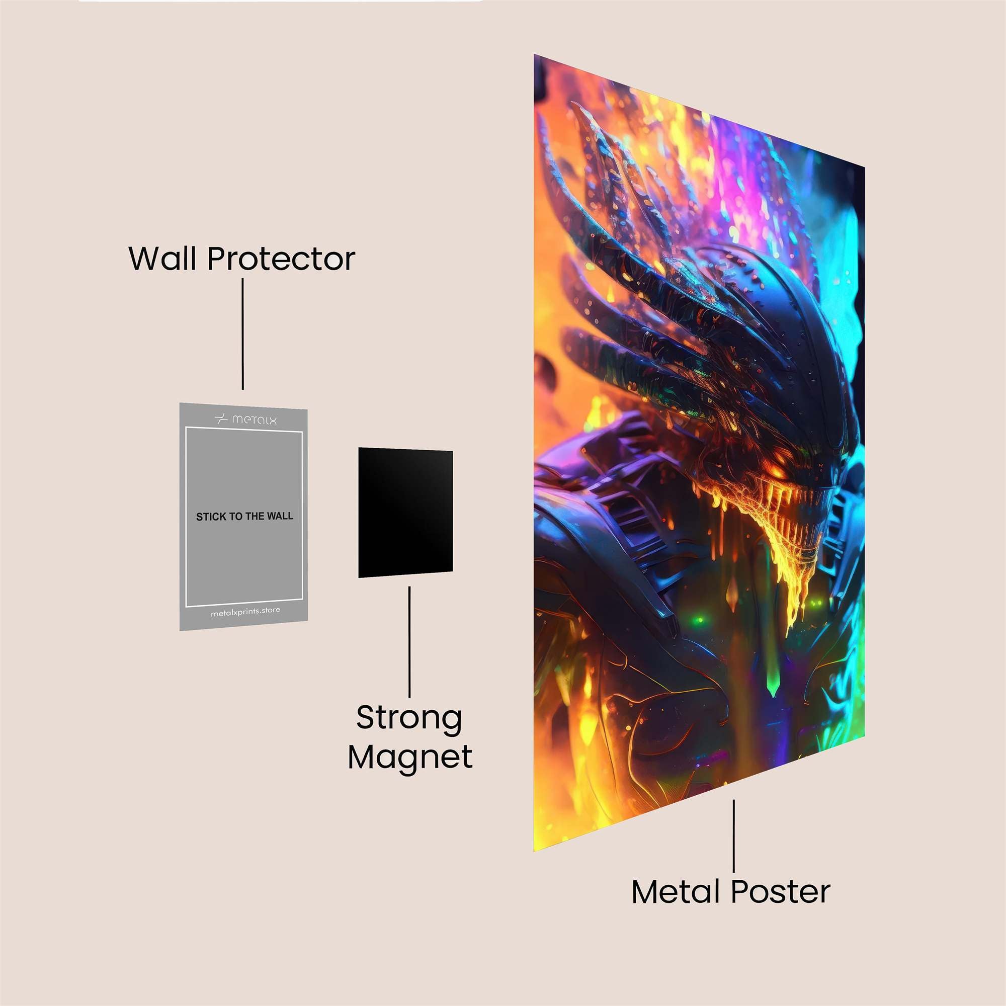 Daemon Blaze Safe Wall Magnetic / M