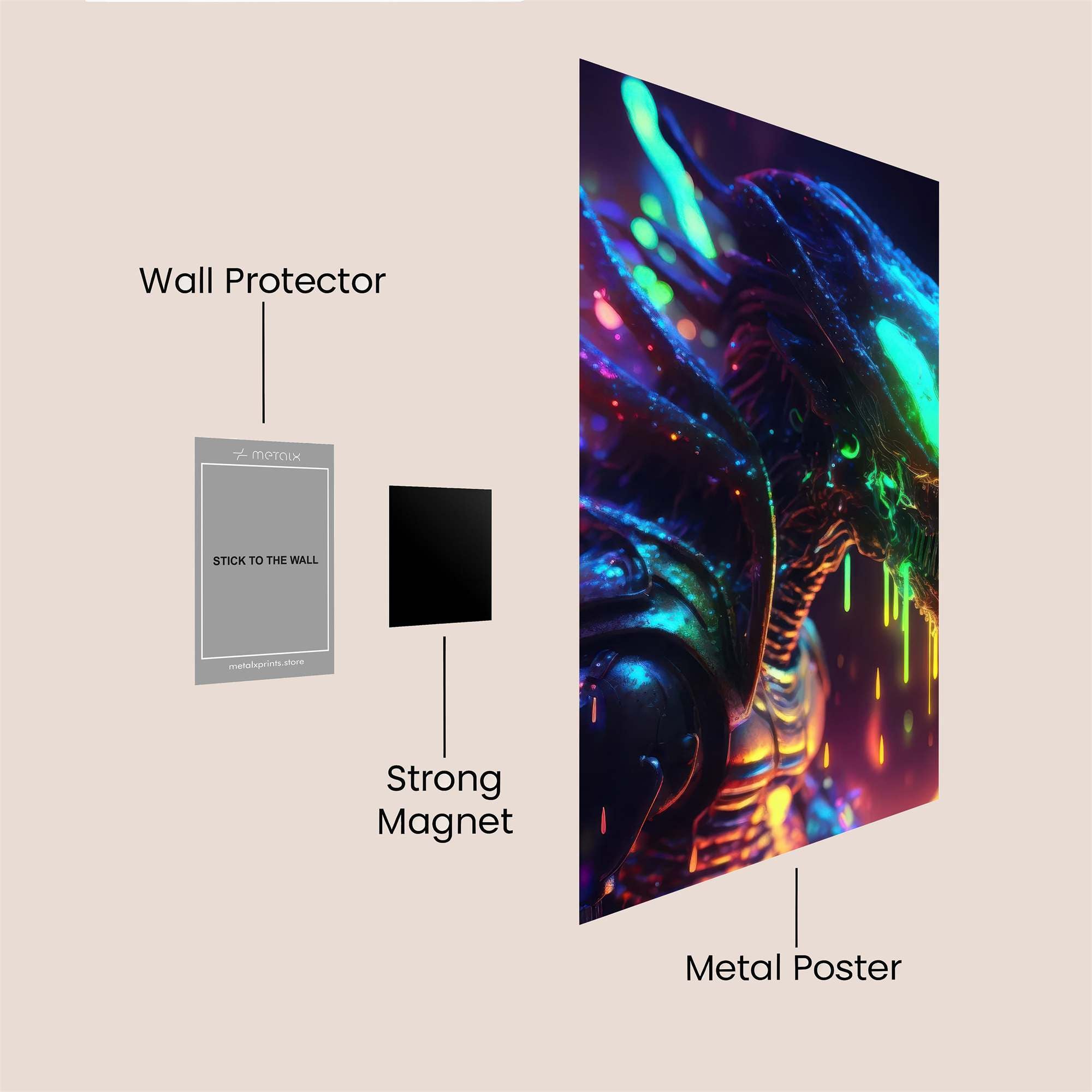 Xenomorph Radiance Safe Wall Magnetic / M