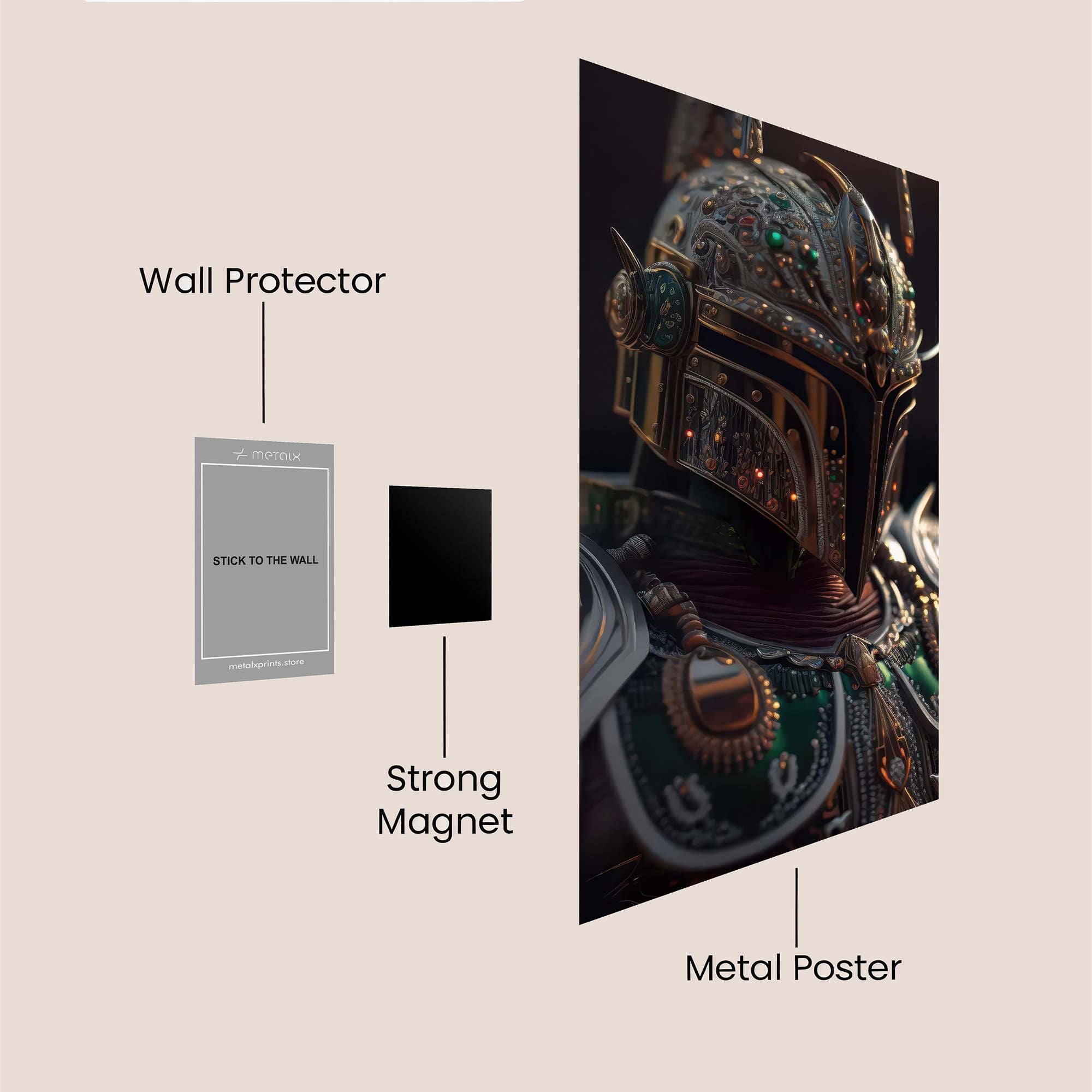 Mandalorian Majestic Safe Wall Magnetic / M