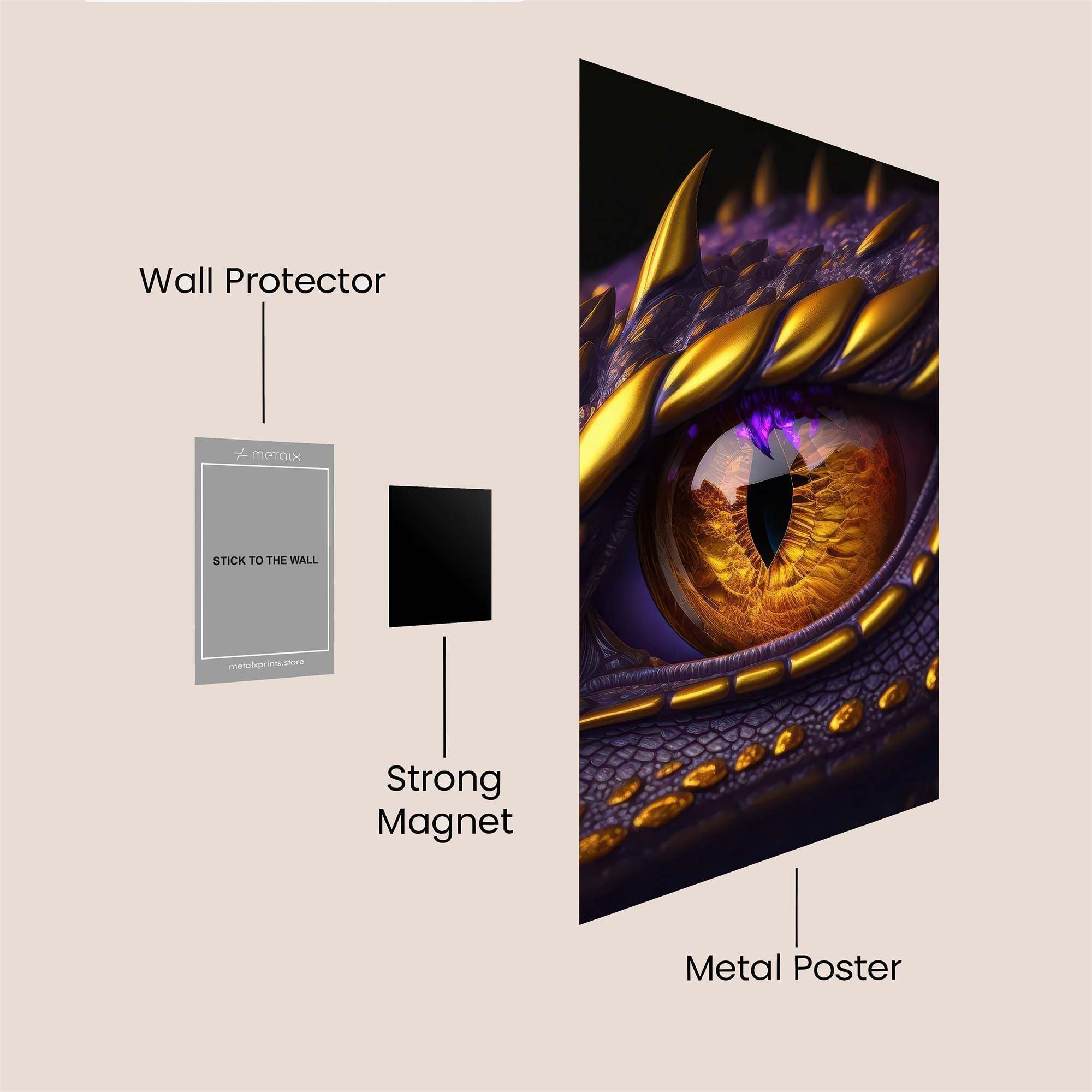 Dragon Majestic Safe Wall Magnetic / M
