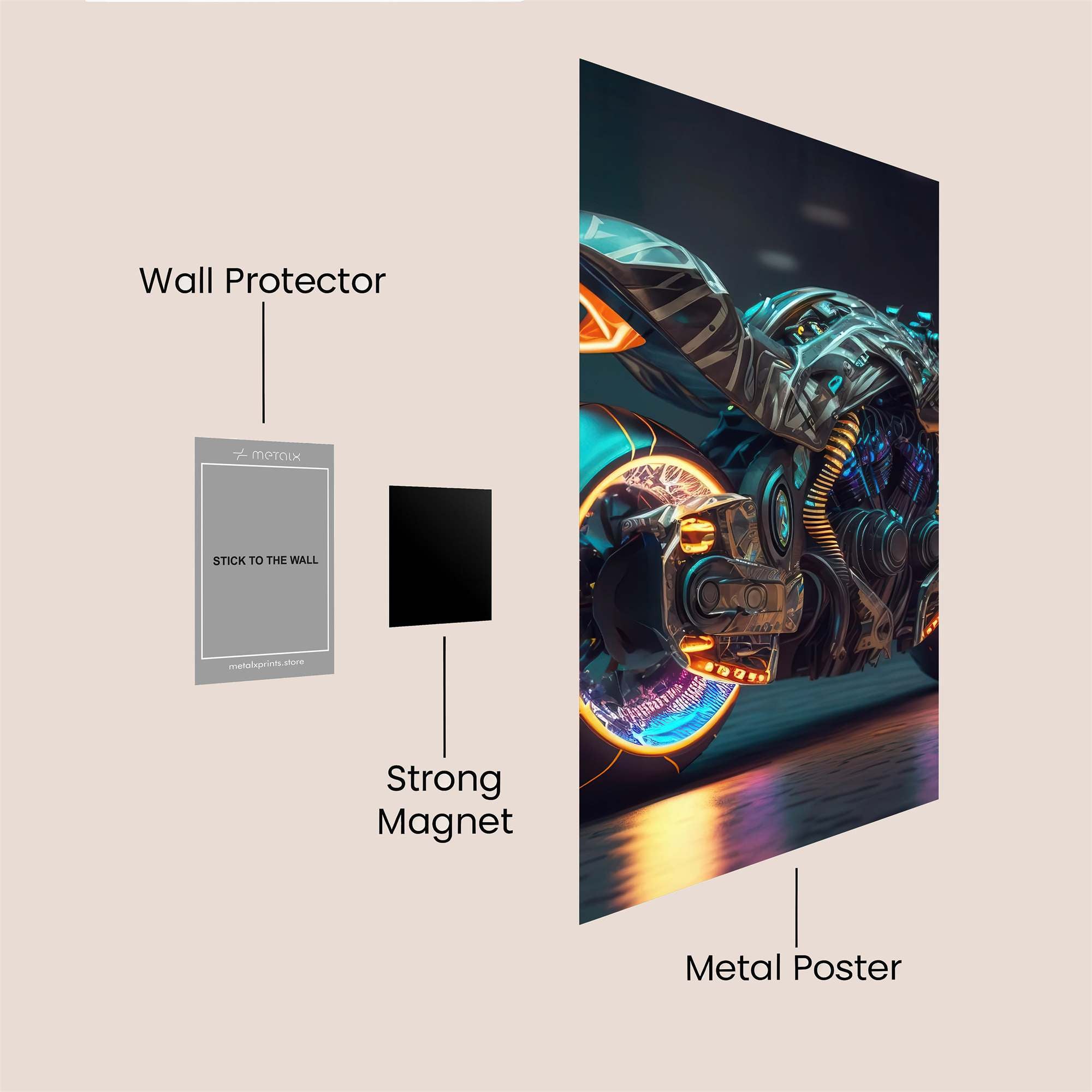 Cyber Pulse Safe Wall Magnetic / M