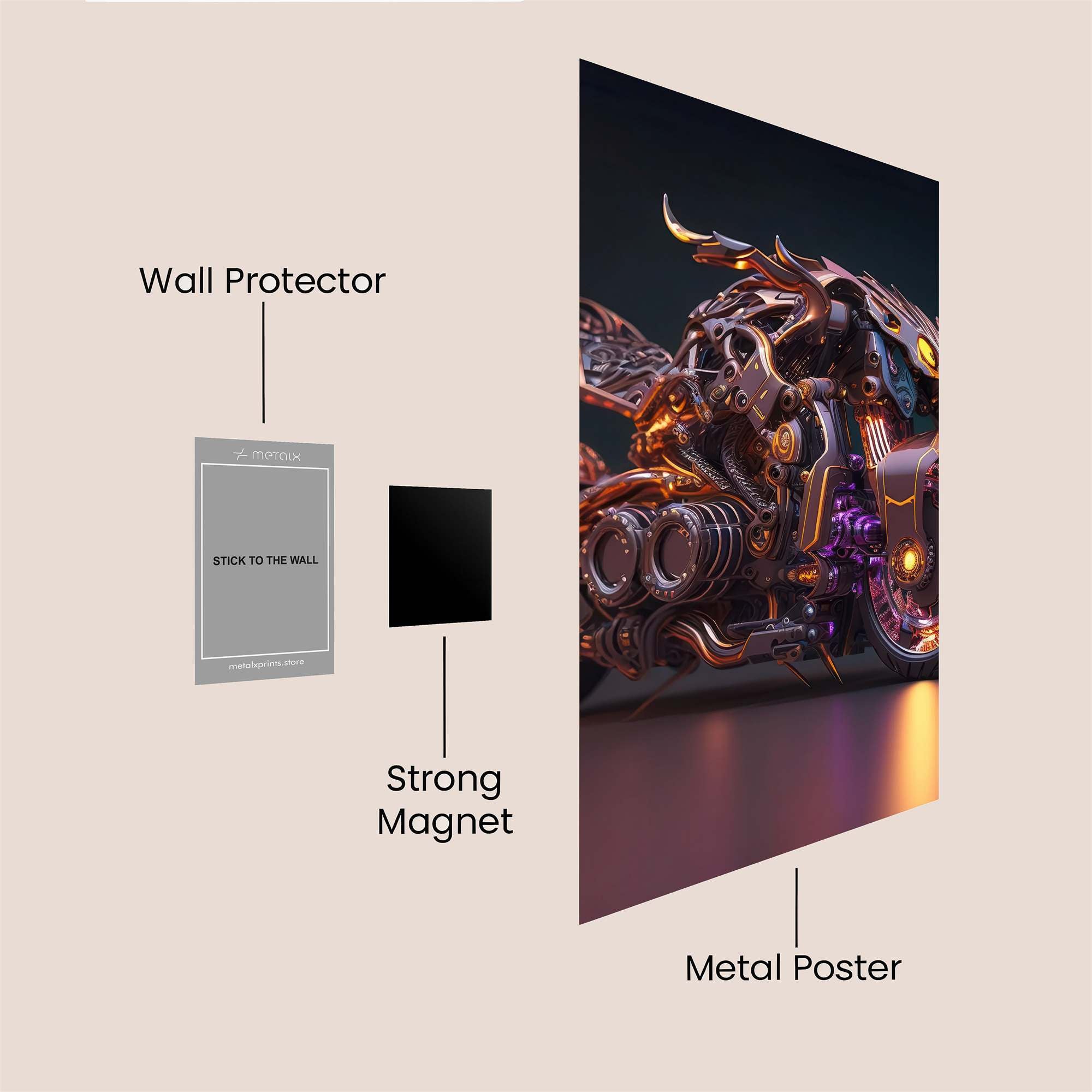Demon Blaze Safe Wall Magnetic / M