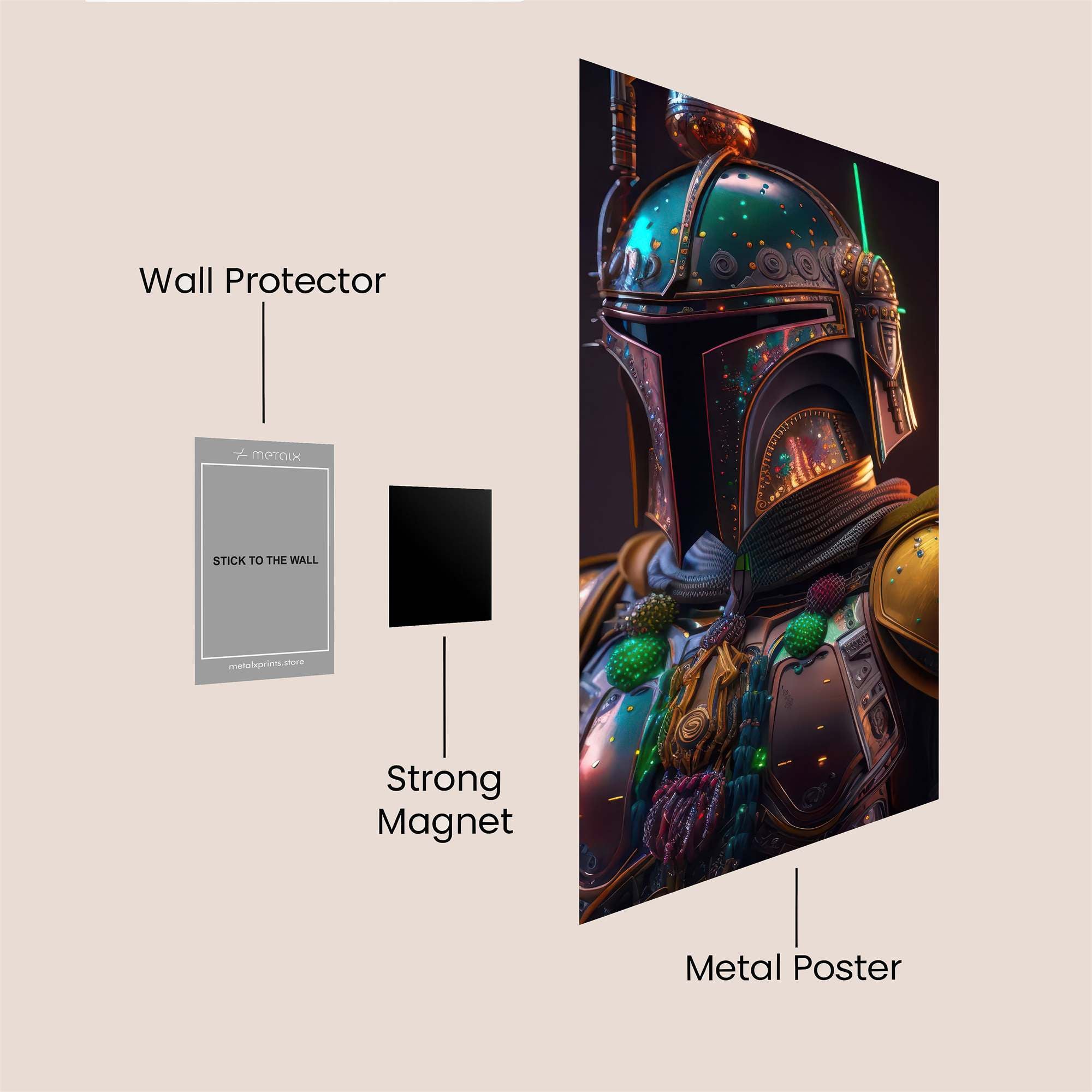 BobaFett Regal Safe Wall Magnetic / M