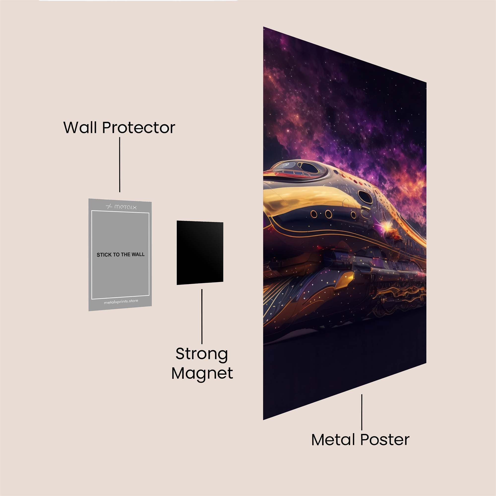 Cosmic Blaze Safe Wall Magnetic / M