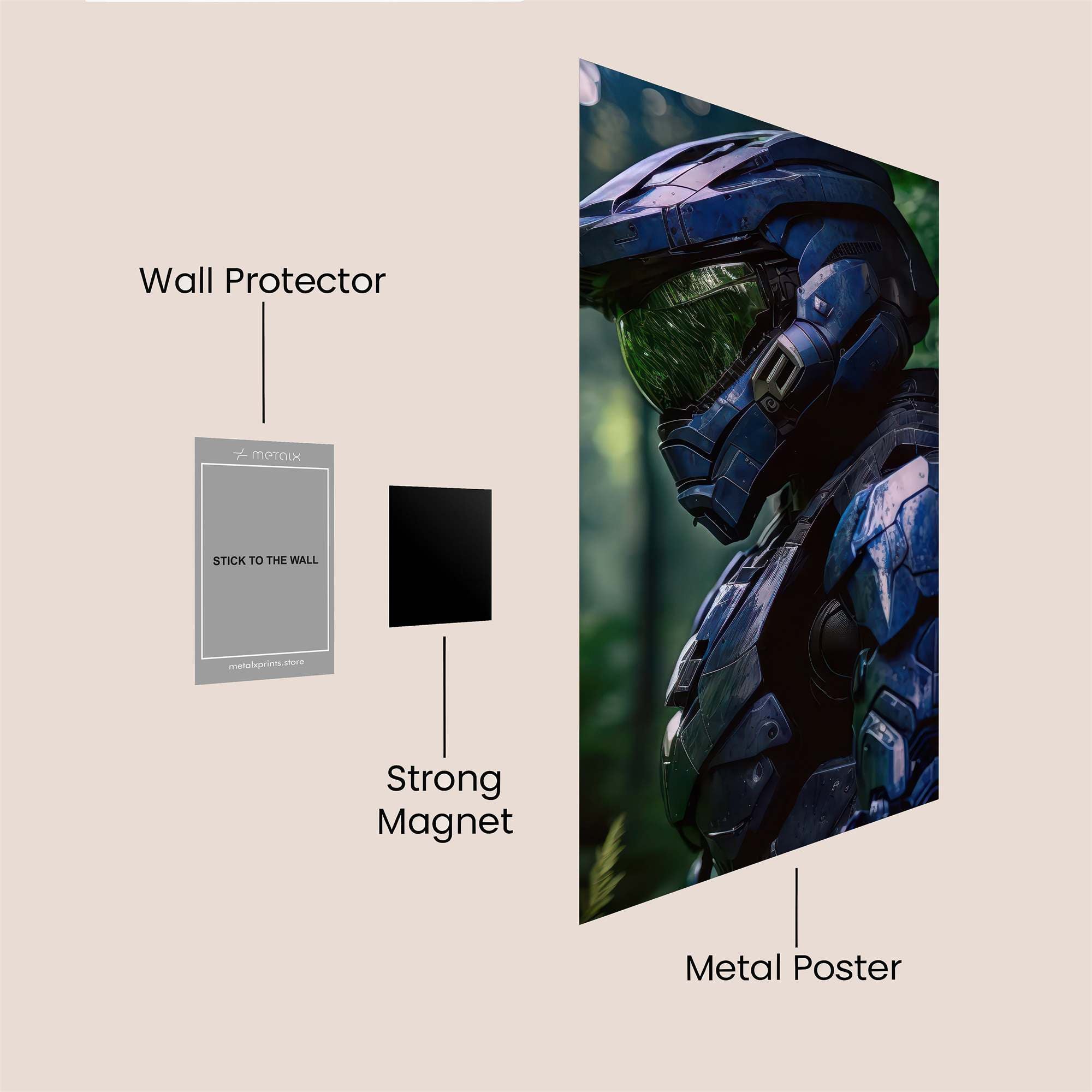 MasterChief Serene Safe Wall Magnetic / M