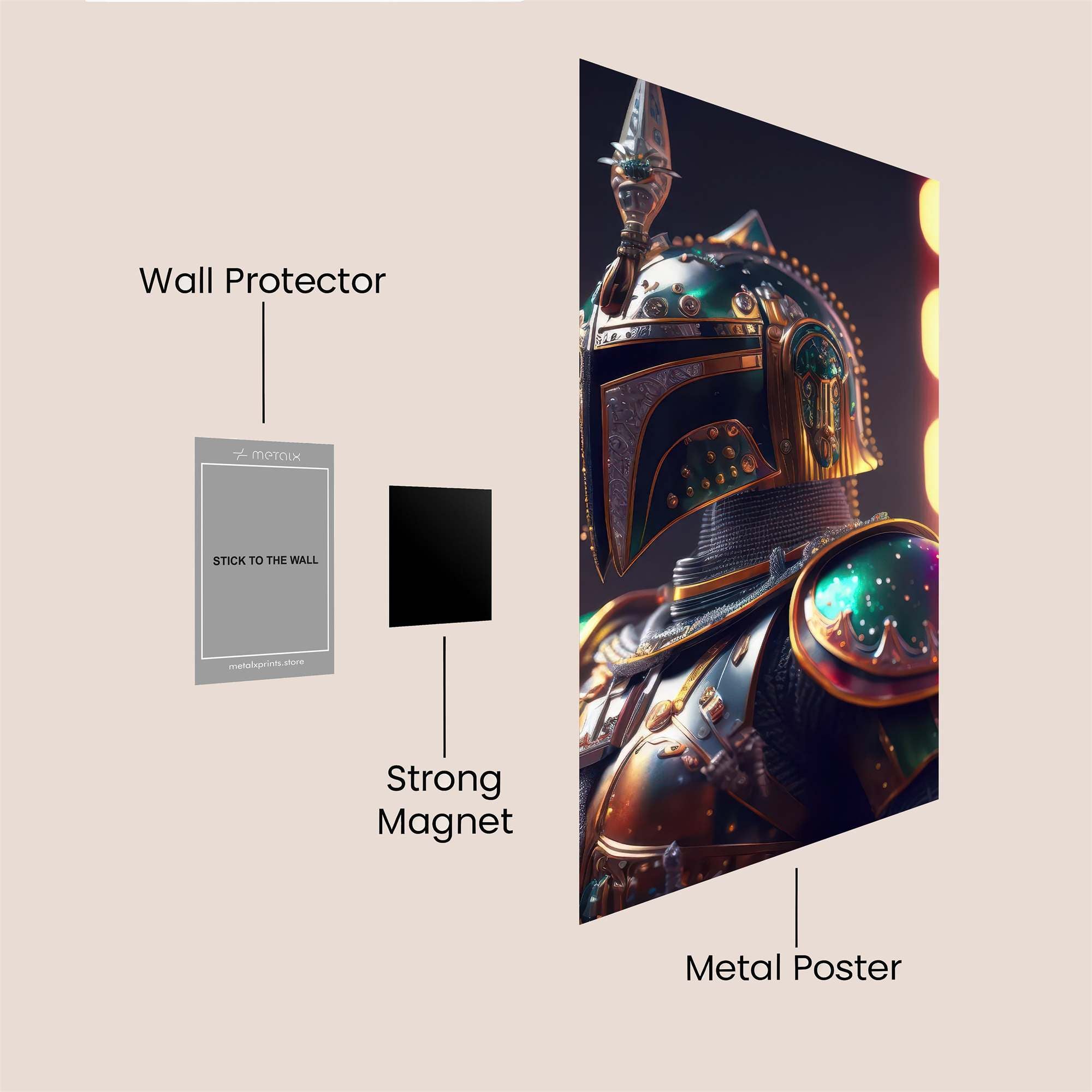 Mandalorian Carnival Safe Wall Magnetic / M