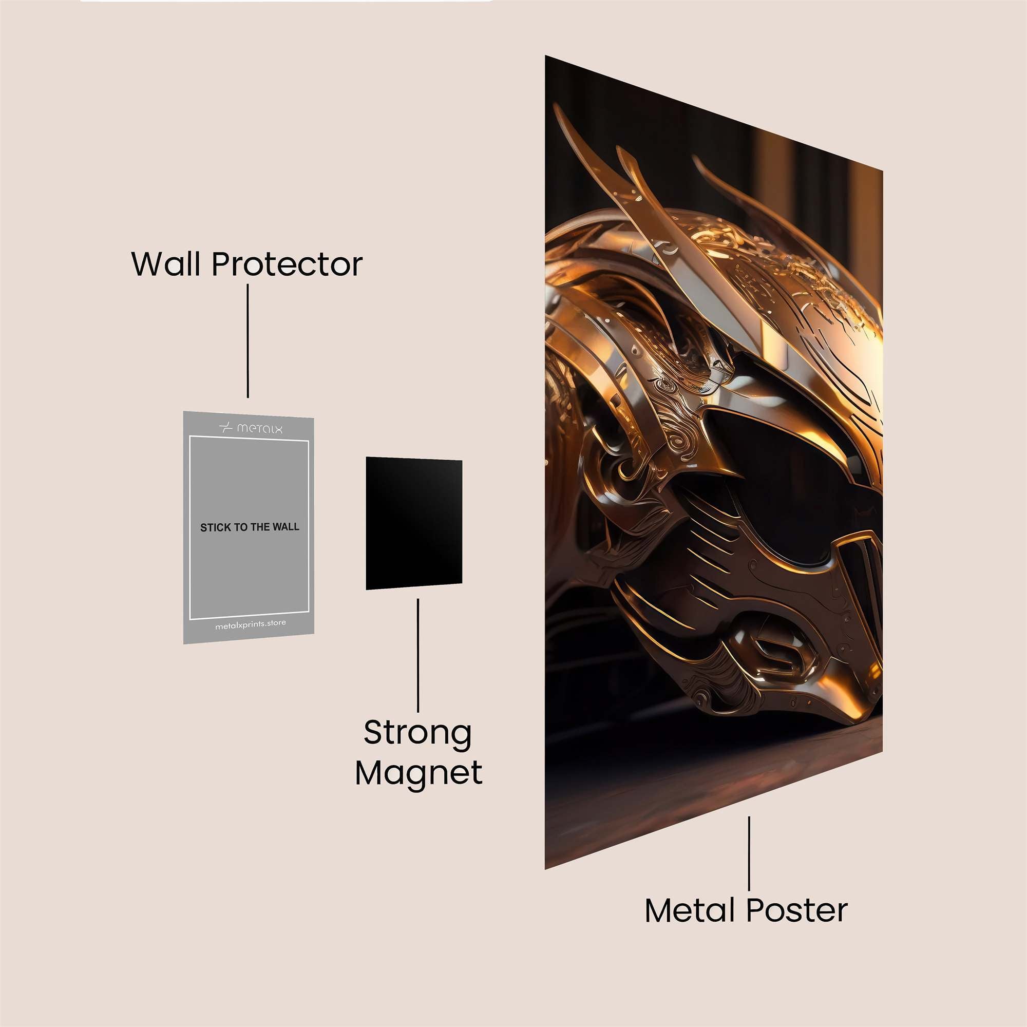 Golden Valor Safe Wall Magnetic / M