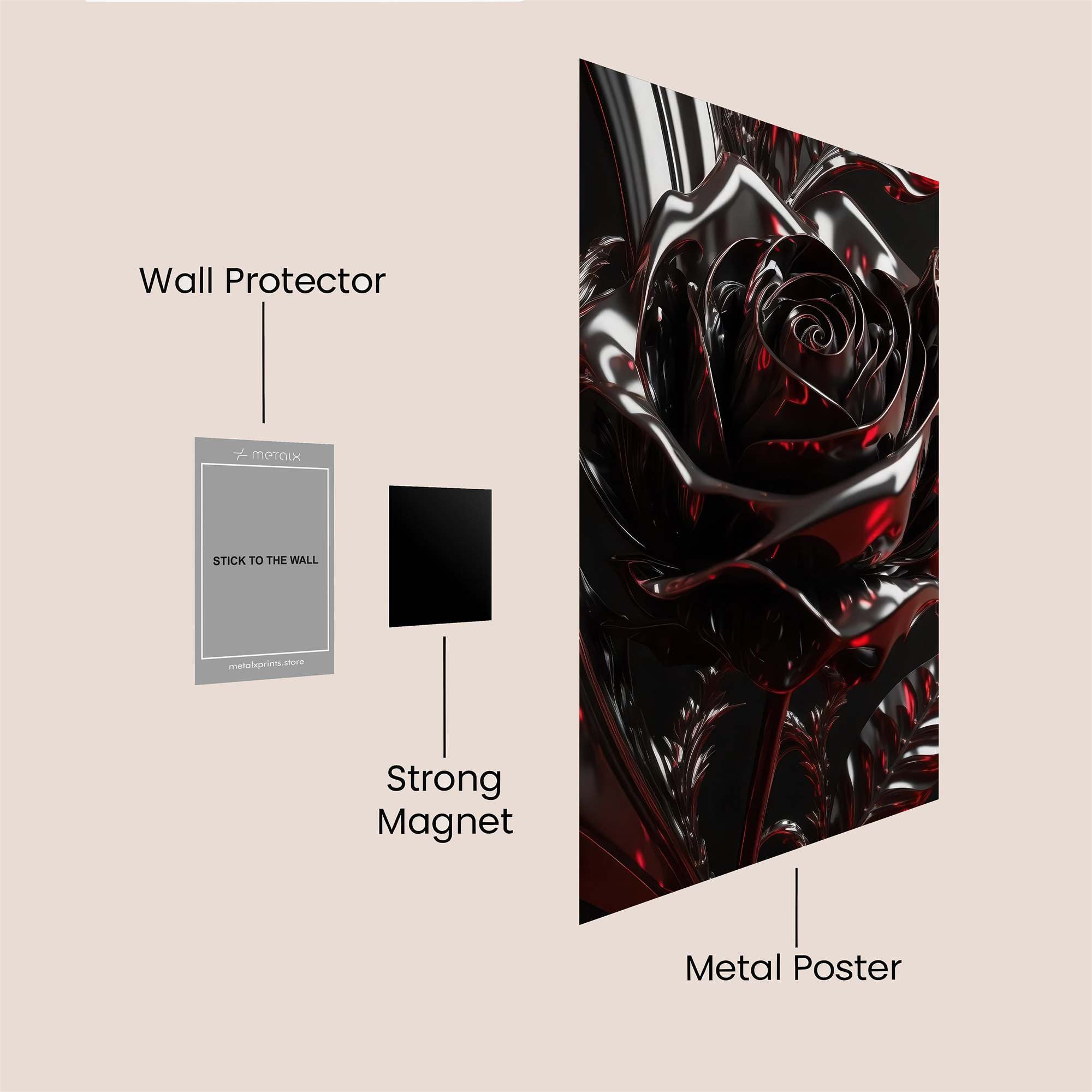 Metal Elegance Safe Wall Magnetic / M