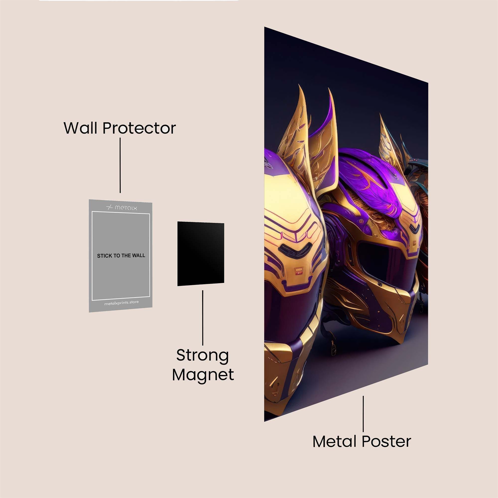 Helmet Harmony Safe Wall Magnetic / M