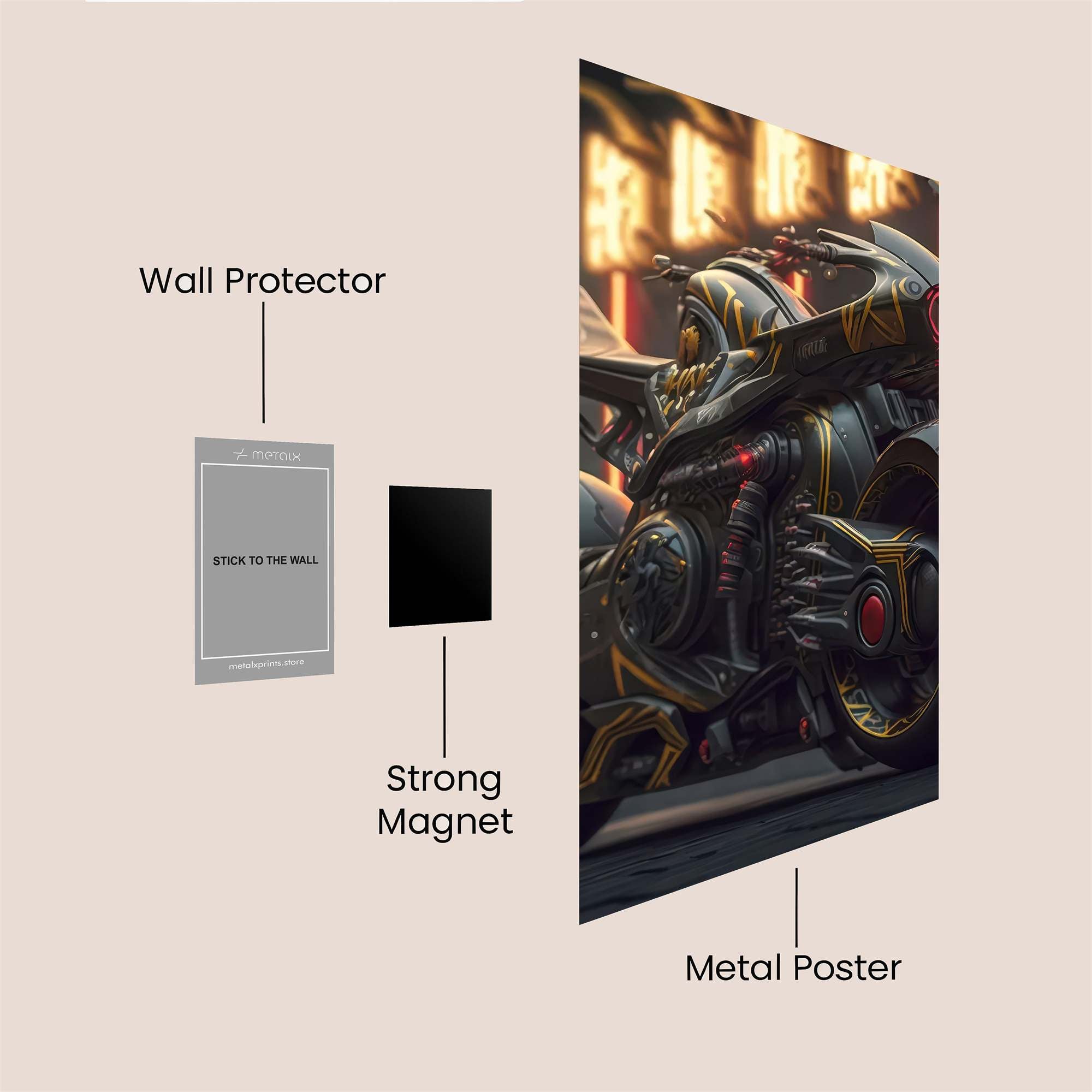 Cyber Ninja Safe Wall Magnetic / M